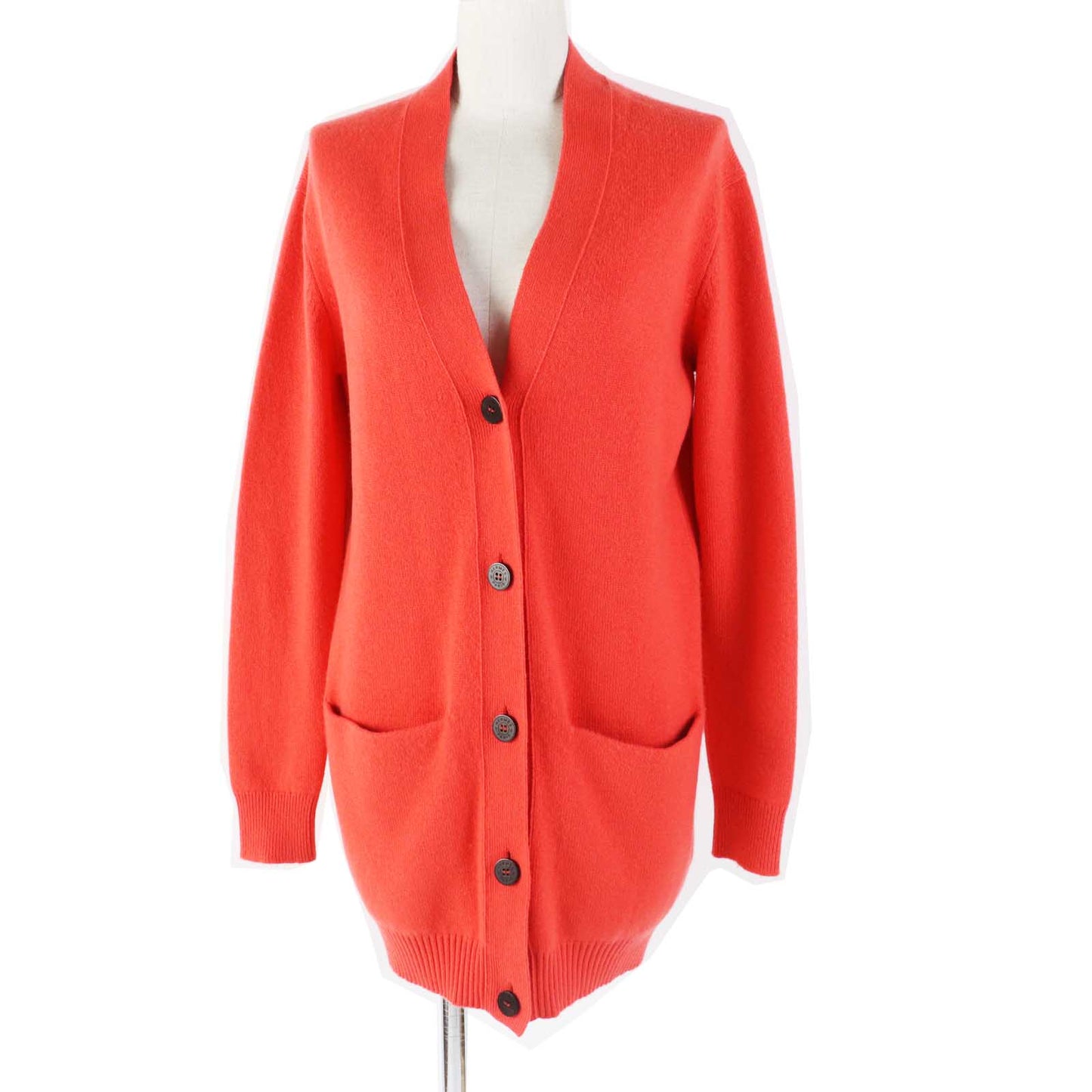 HERMES cardigan Main: 100% cashmere Orange Women 34