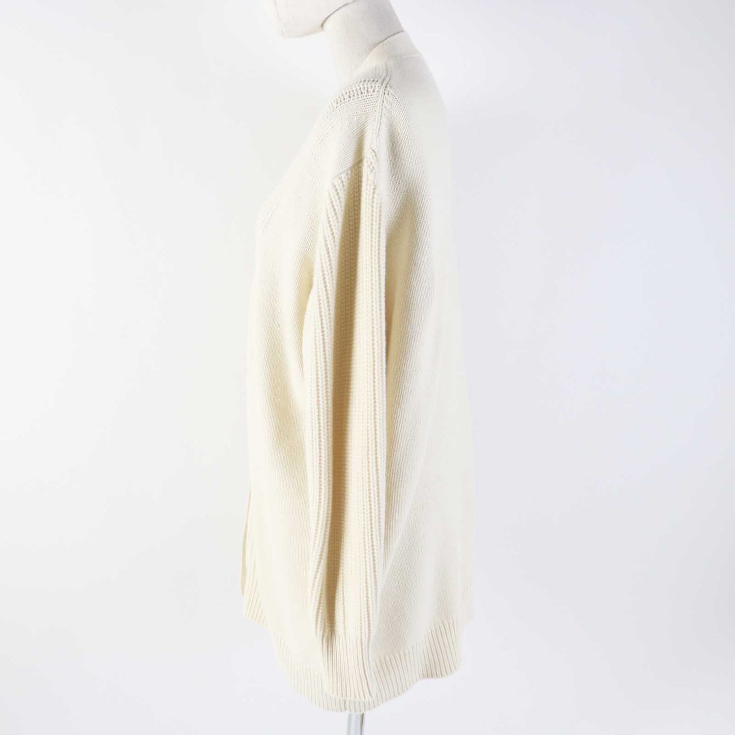 HERMES cardigan 3E2702D1 Outer material: 64% cashmere, Outer material: 36% cotton Ivory Women 34