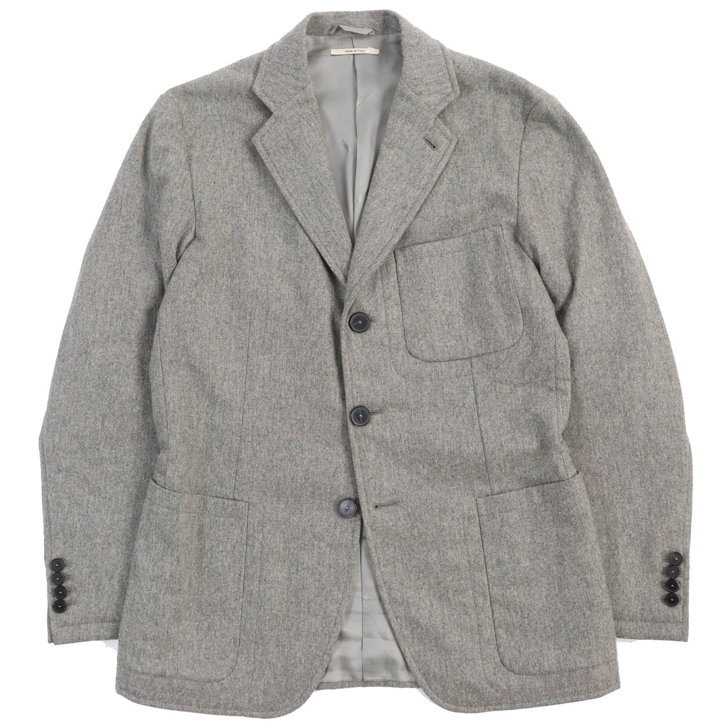 HERMES tailored jacket Outer: 100% wool, Filling: 100% polyester, Lining: 100% cupra gray mens 46