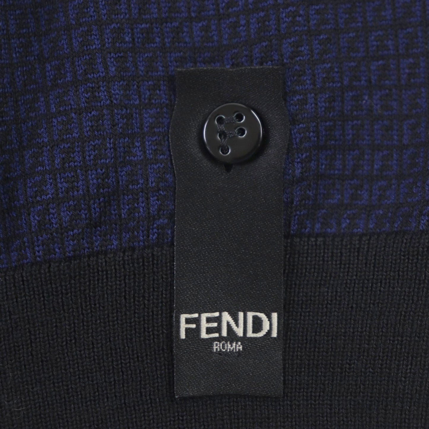 FENDI knit FZY078 Main: 100% wool Navy mens 52