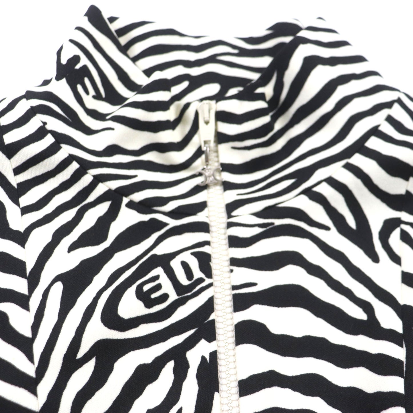 CELINE Track jacket 2Y880426S Outer: 100% polyester, Lining: 100% rayon, Filling: 100% polyester Black White mens L