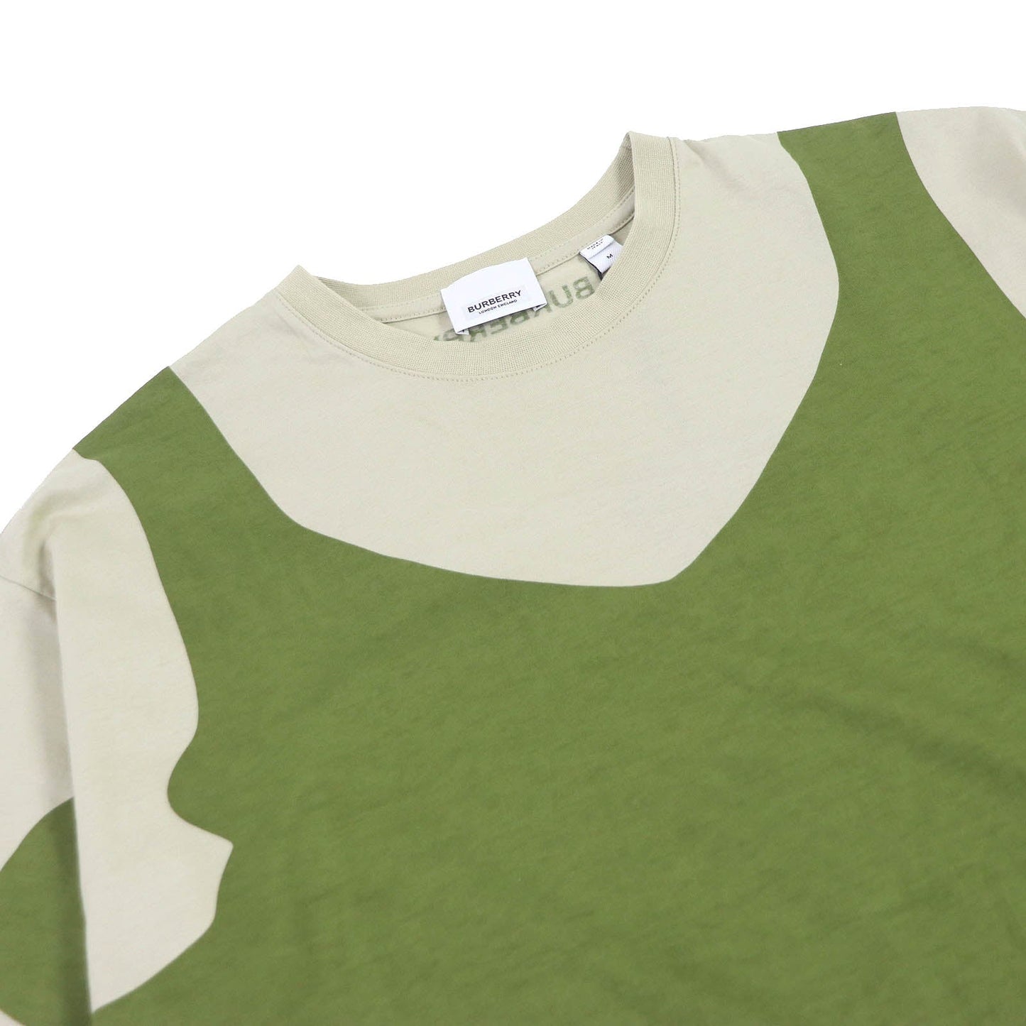 BURBERRY Short sleeve T-shirt 8052169 Main: 100% cotton, some parts: 98% cotton, some parts: 2% elastane Khaki type mens M