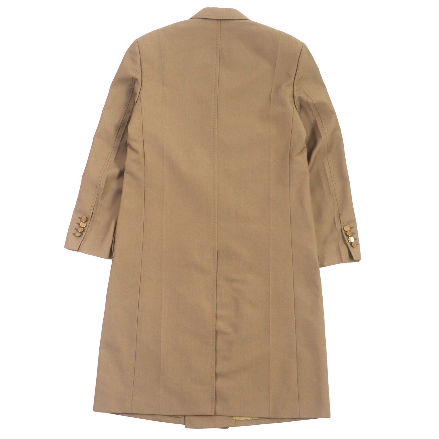 LOUIS VUITTON coat HGC70E Outer: 60% wool, Outer: 40% polyester, Lining: 82% cupra, Lining: 18% cotton Brown Plain Rainbow Poppy Dorothy mens 44