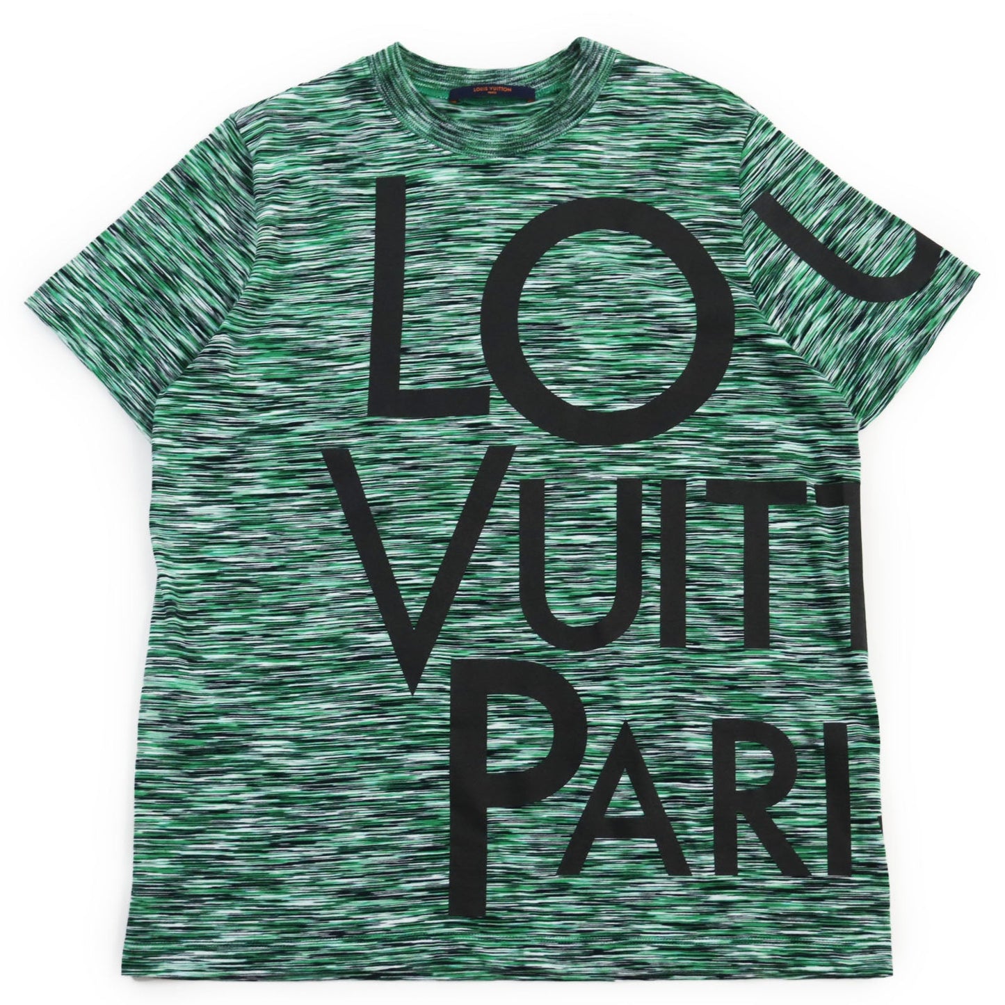 LOUIS VUITTON Short sleeve T-shirt HGY12W Main: 100% cotton green mens S