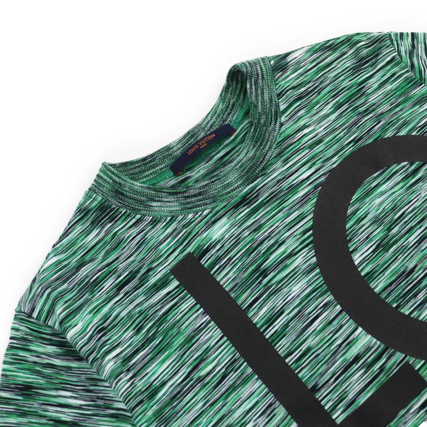 LOUIS VUITTON Short sleeve T-shirt HGY12W Main: 100% cotton green mens S