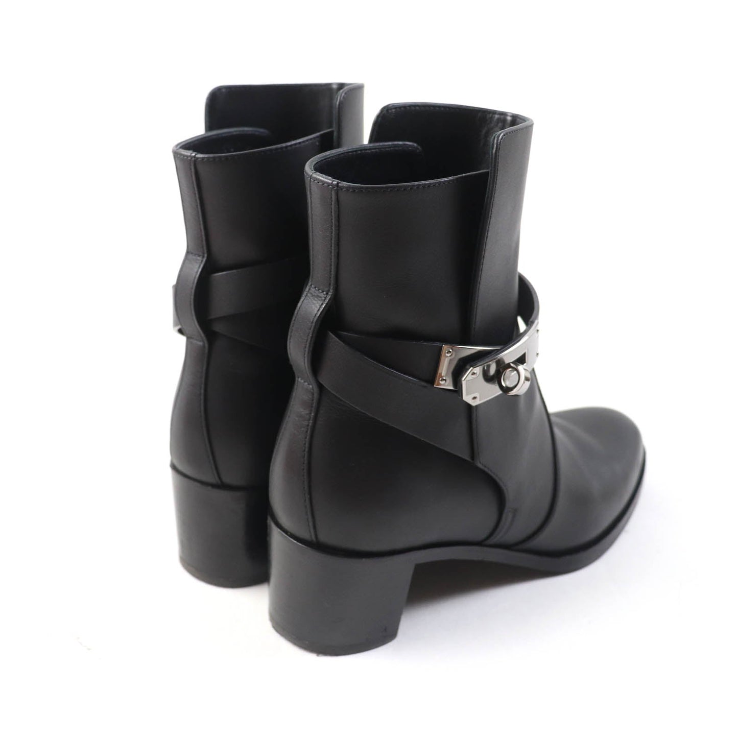 HERMES short boots Main: Leather black Saint Germain Women 36