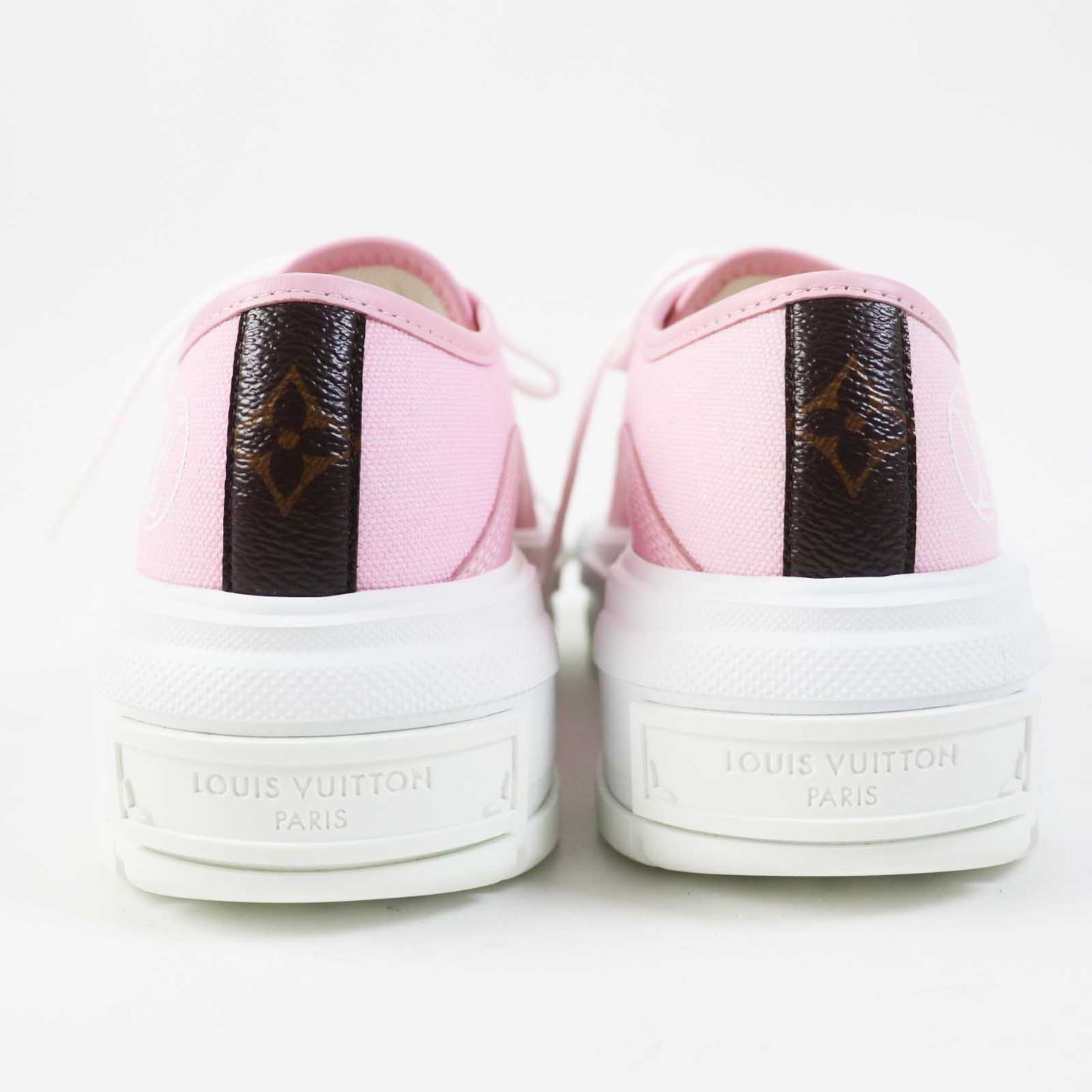 LOUIS VUITTON sneakers Main: Leather, Main: Canvas, Part: Rubber pink squad line Women 36 1/2