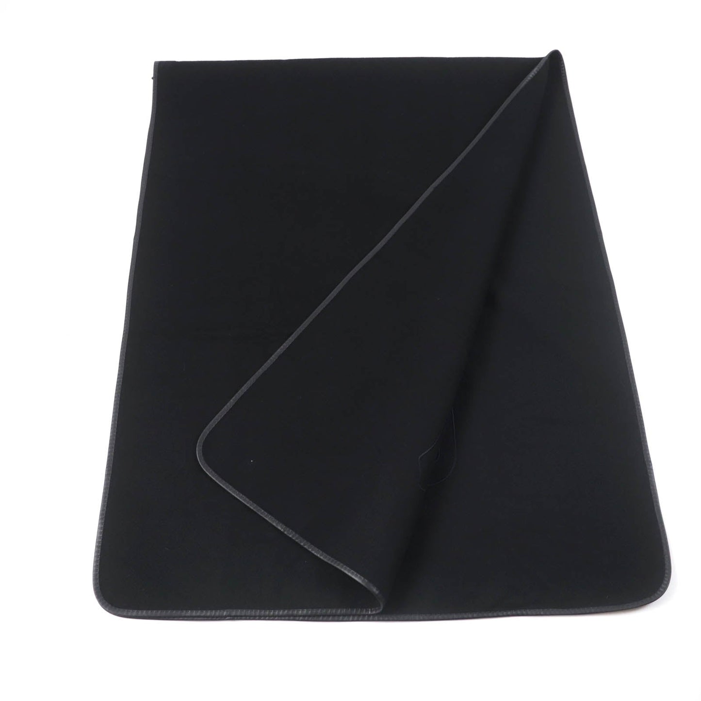 HERMES shawl Main: 100% cashmere black ETRIERS stirrups Women