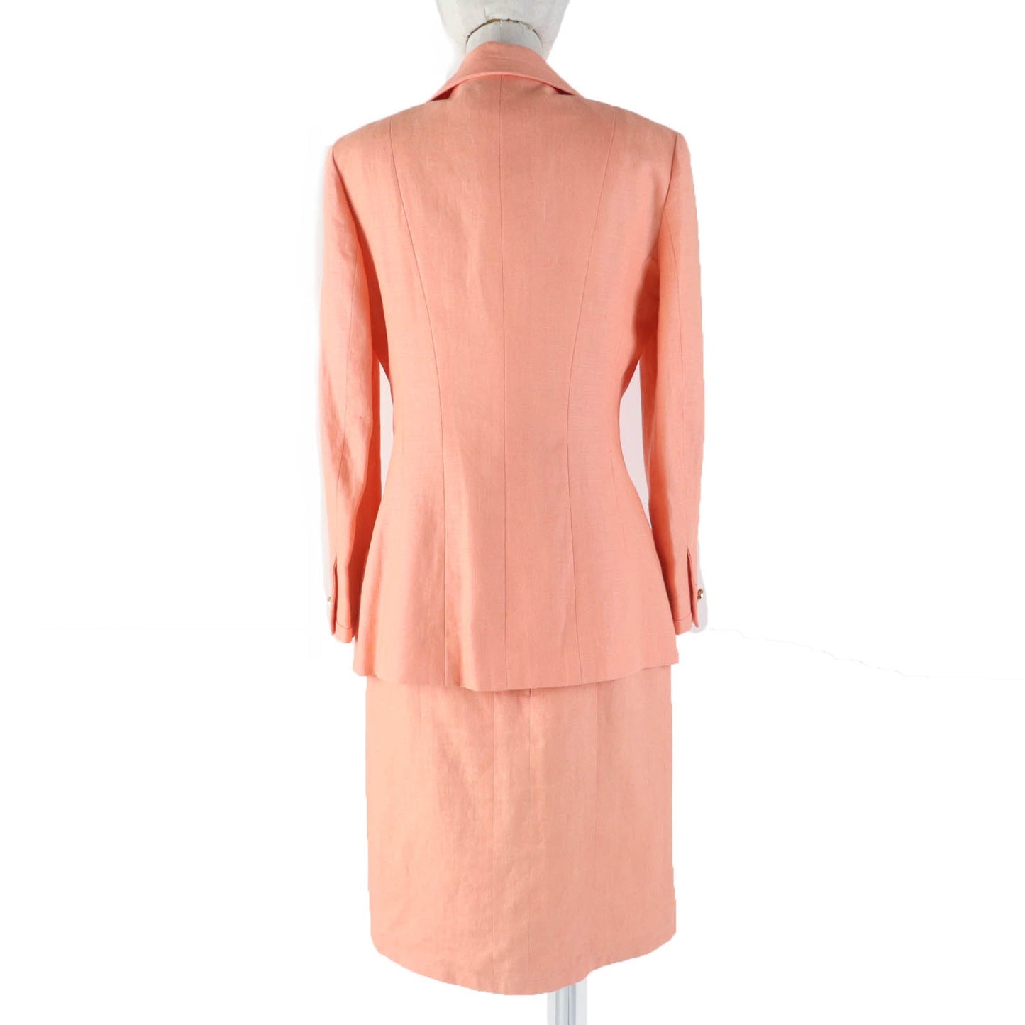 CHANEL ensemble Main: 100% linen, lining: 100% silk Orange Women 36