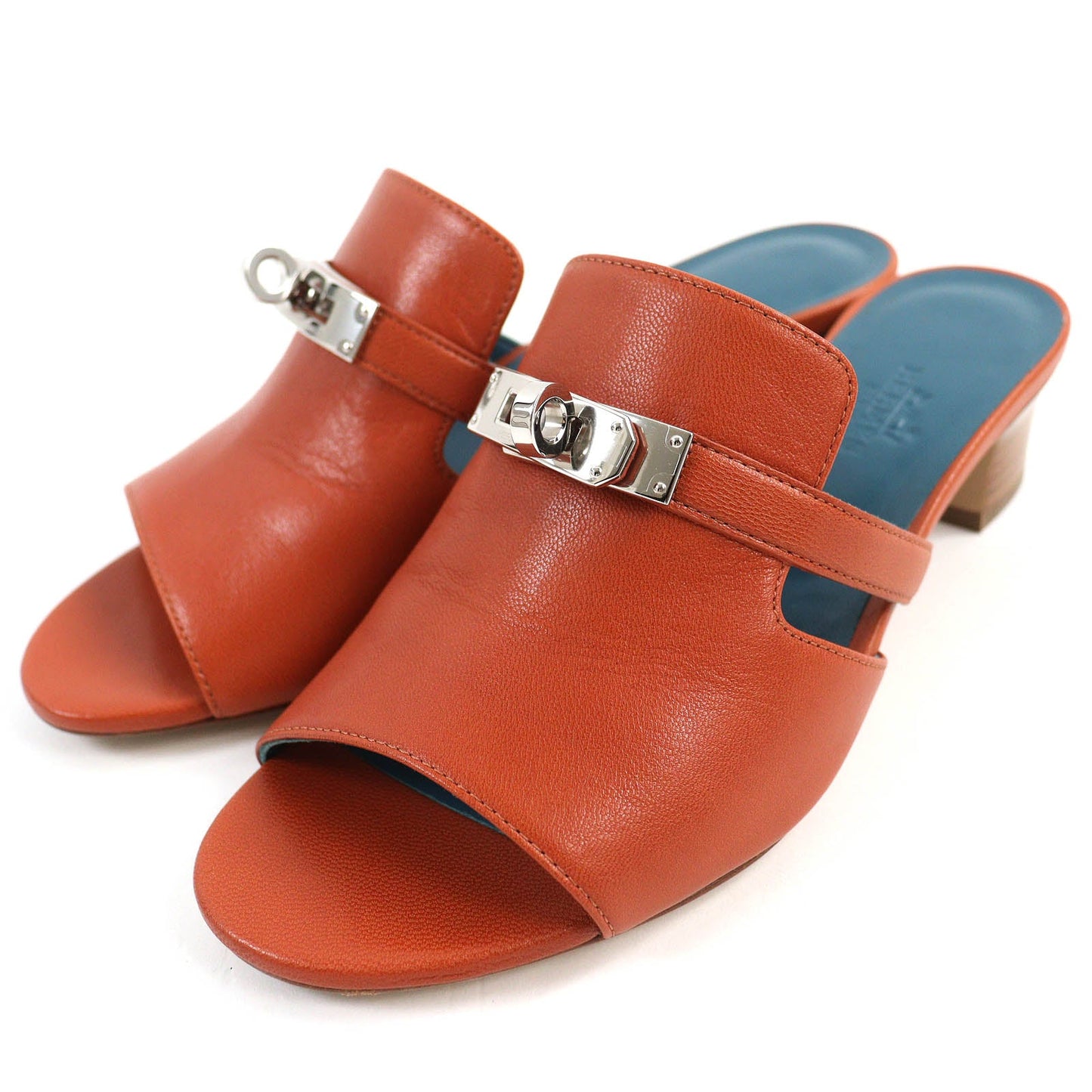 HERMES Sandals 211070Z Main: Leather Brown candy Women 36