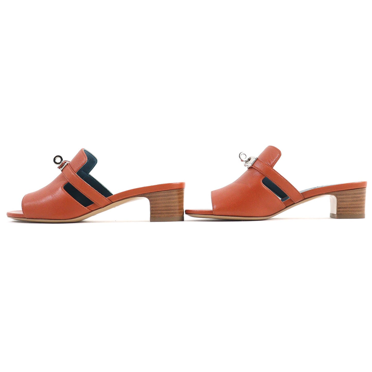 HERMES Sandals 211070Z Main: Leather Brown candy Women 36