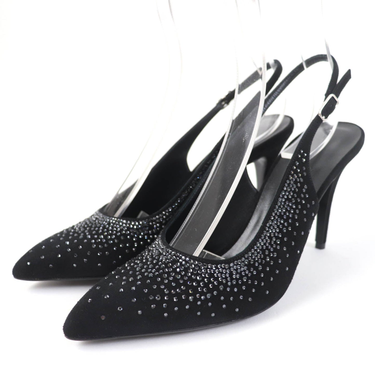 HERMES pumps Main: Suede leather black Strath 90Festive Festive 90 Women 37