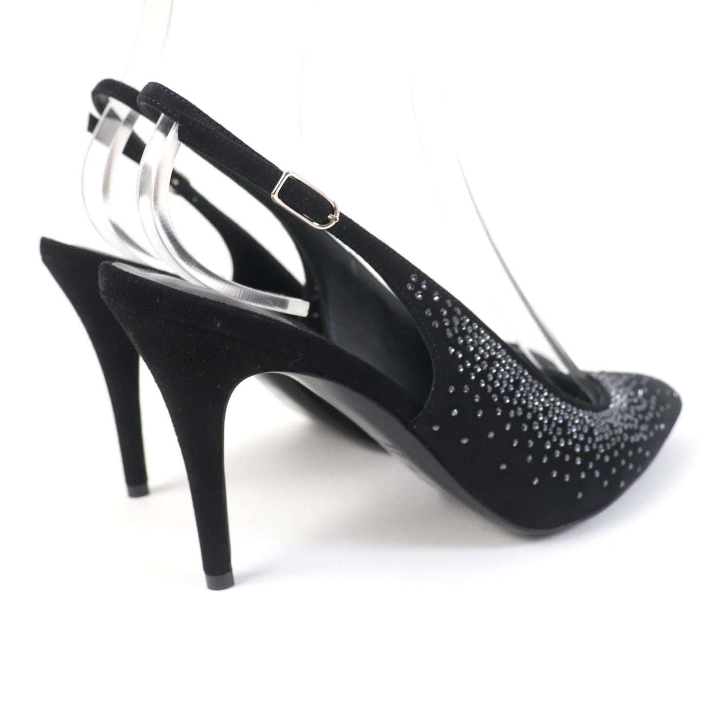 HERMES pumps Main: Suede leather black Strath 90Festive Festive 90 Women 37