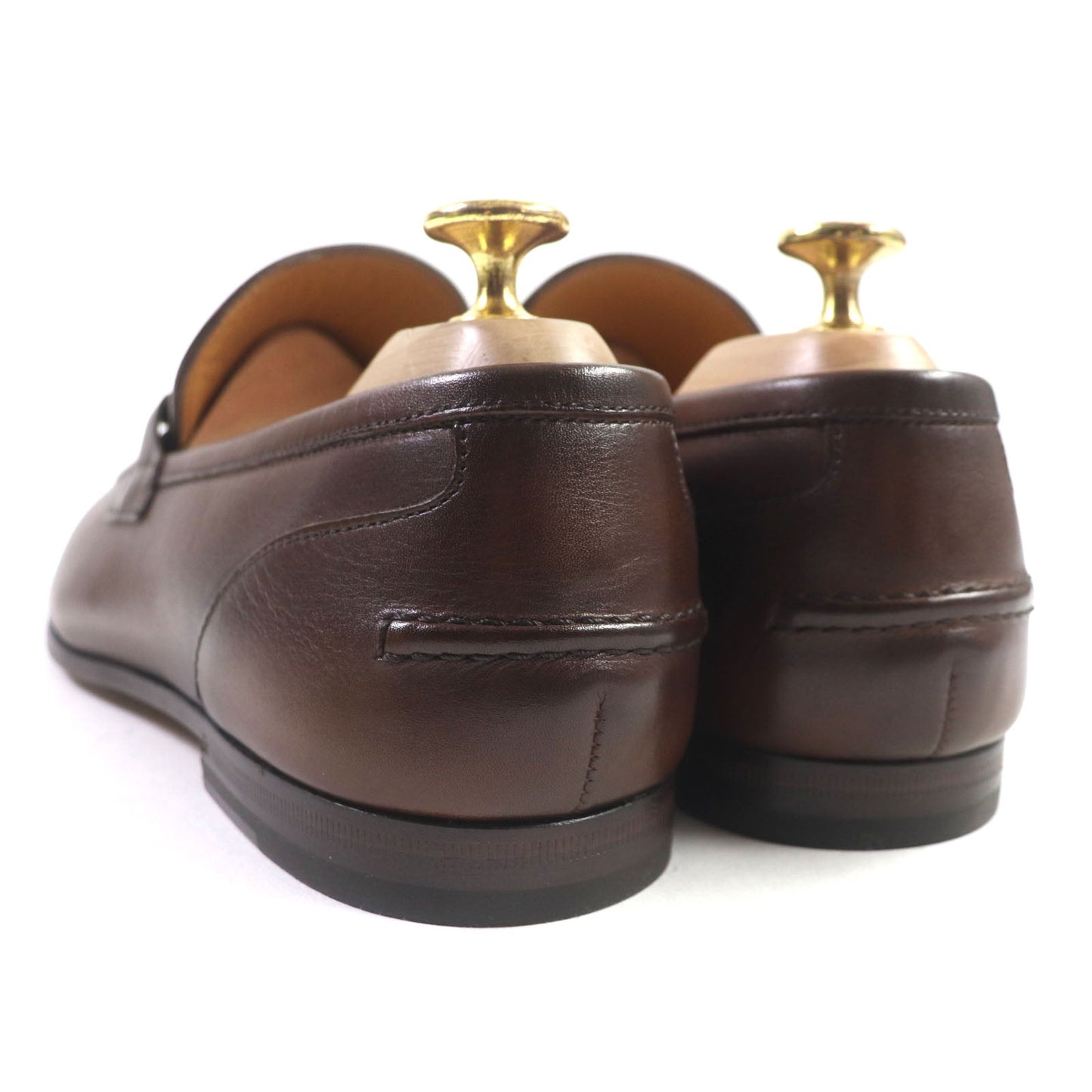 GUCCI loafers 406994 Main: Leather Brown Jordaan mens 6