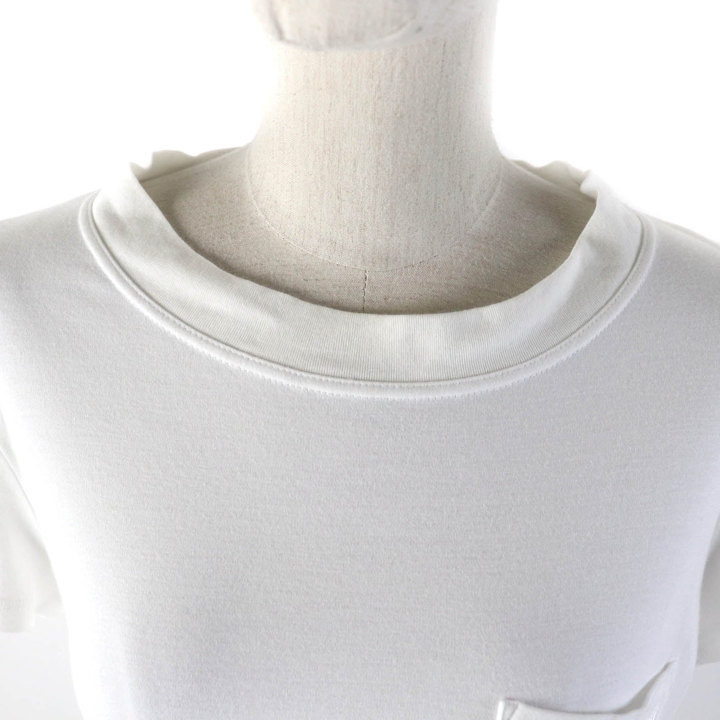HERMES Short sleeve T-shirt Main: 100% cotton white Women 38