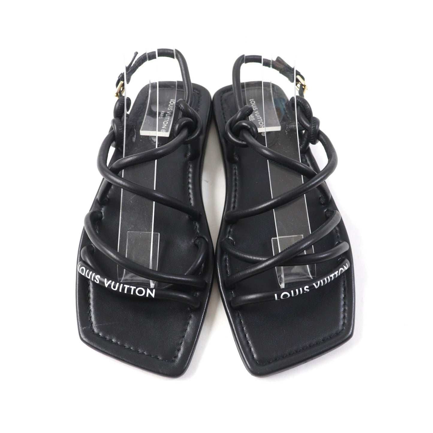 LOUIS VUITTON Sandals Main: Leather black Women 35 1/2