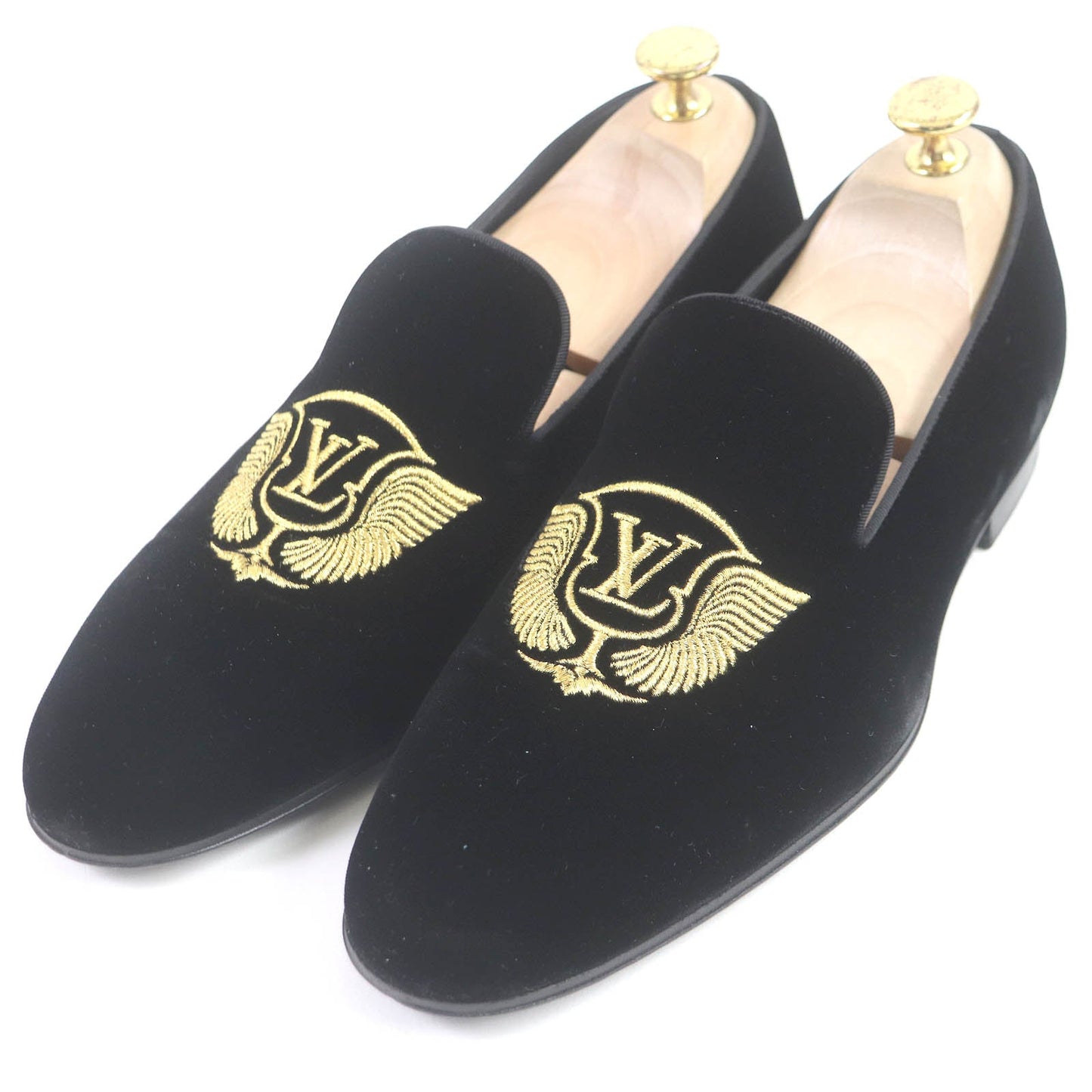 LOUIS VUITTON loafers Main: Velvet black Auteuil line mens 6