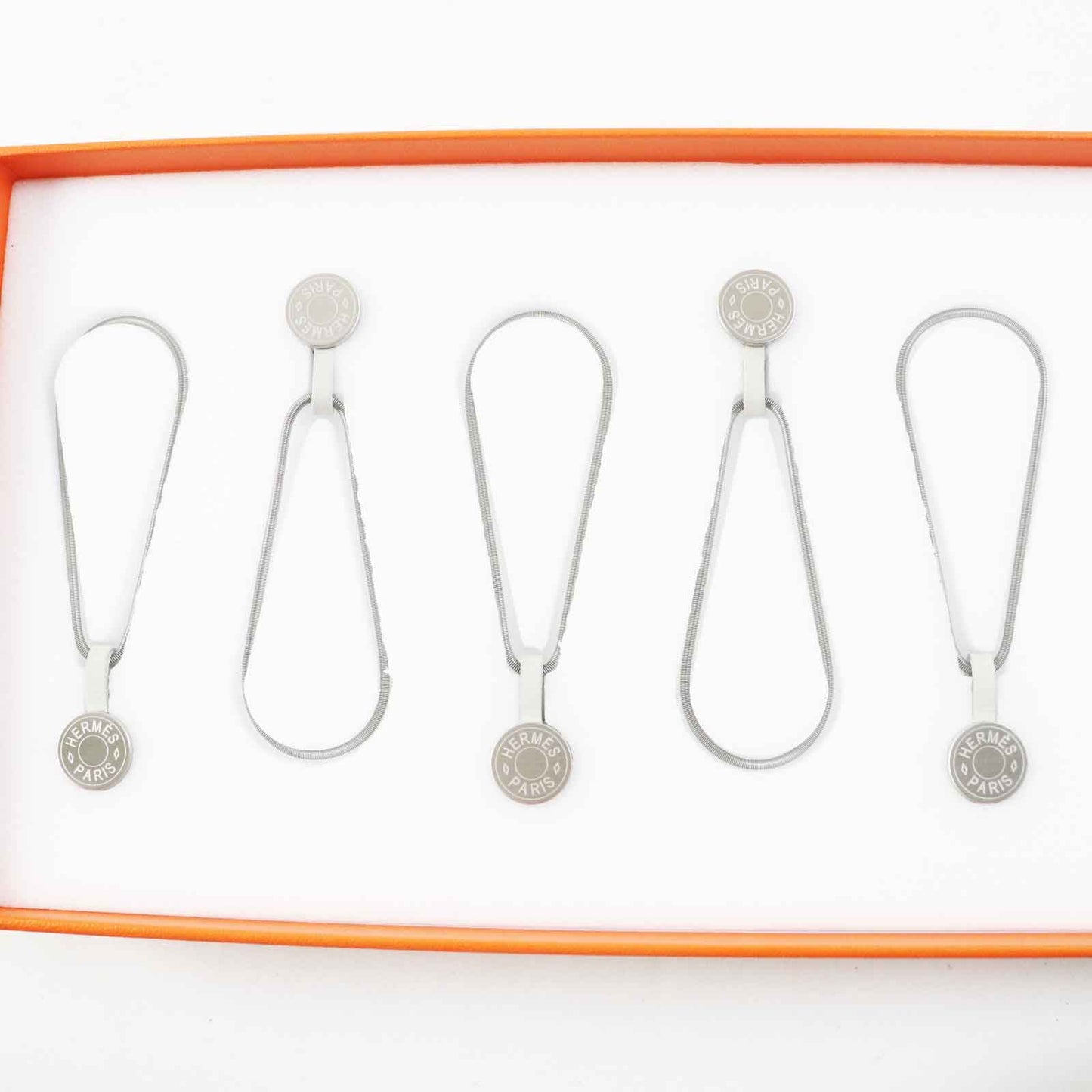 HERMES Other miscellaneous goods brass Silver Scarf Hanging Set Women
