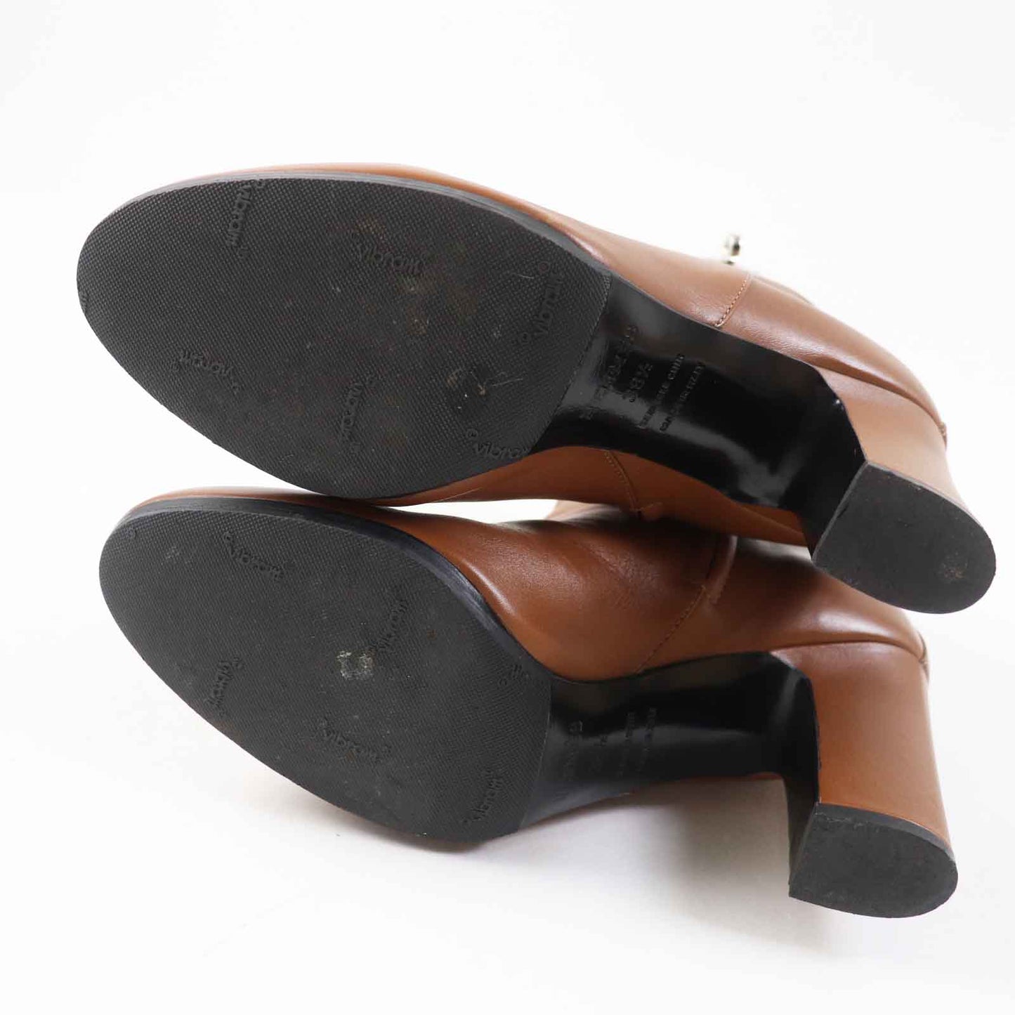 HERMES short boots Main: Leather Brown JOUEUSE Women 38 1/2