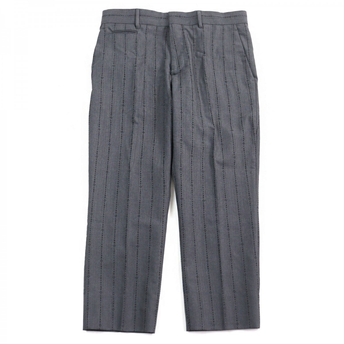 LOUIS VUITTON Pants HQFP9W Outer: 86% wool, Outer: 14% cotton, Lining: 100% cotton Gray type mens 48