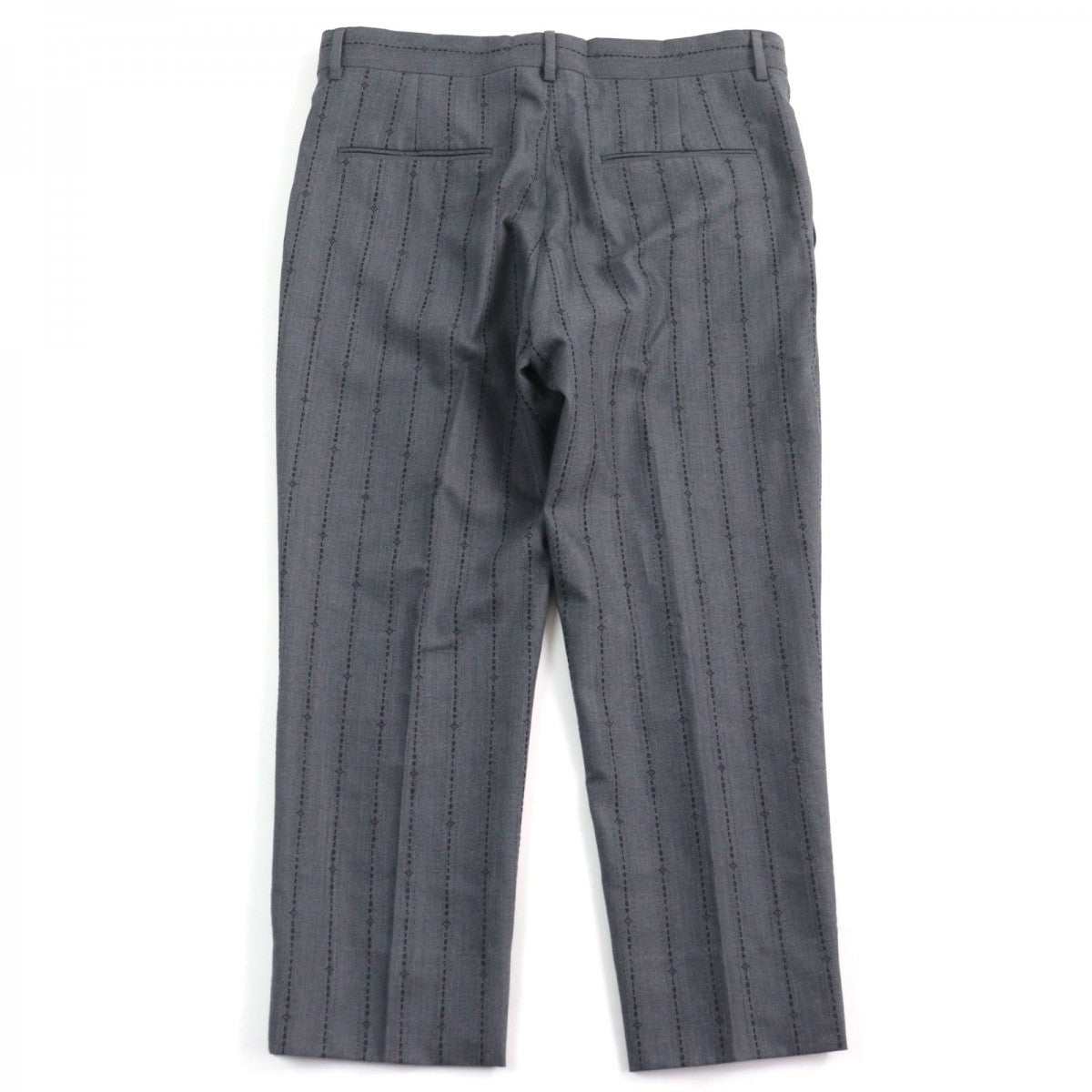 LOUIS VUITTON Pants HQFP9W Outer: 86% wool, Outer: 14% cotton, Lining: 100% cotton Gray type mens 48