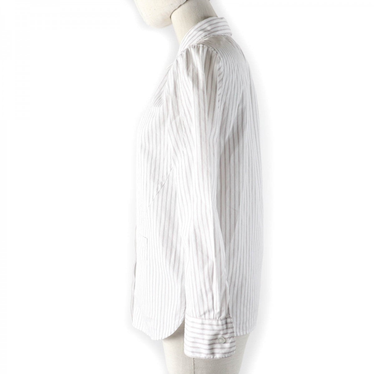 LOUIS VUITTON Long sleeve shirt Main: 100% cotton Light brown type Women 36