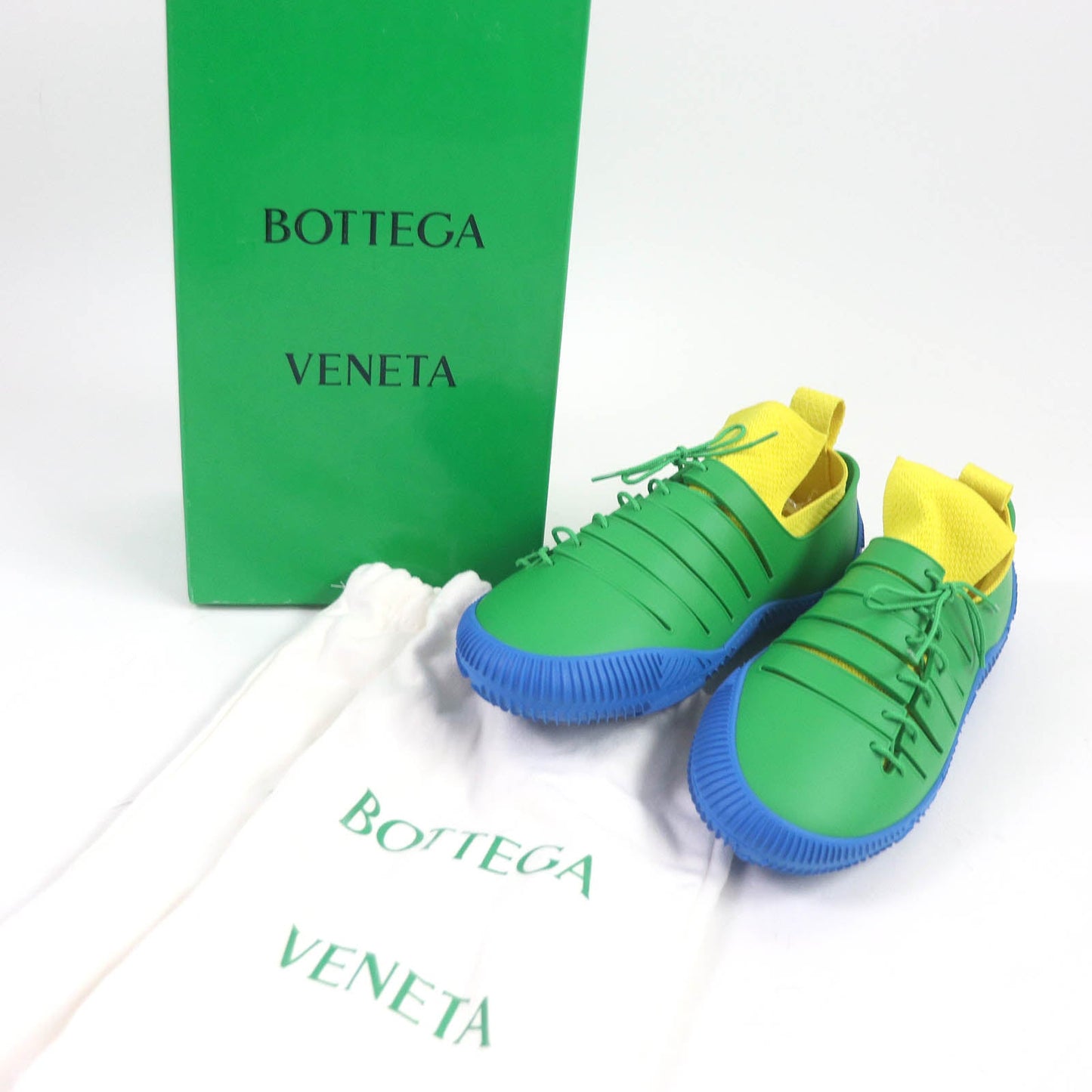 BOTTEGAVENETA Low cut sneakers Main: Rubber Green blue yellow CLIMBER SNEAKER mens 48