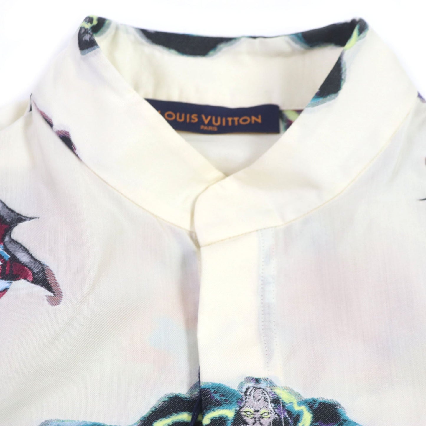 LOUIS VUITTON Long sleeve shirt HNS09W Main: 53% polyester, Main: 27% recycled fiber, Main: 20% cotton Cream Multi mens S