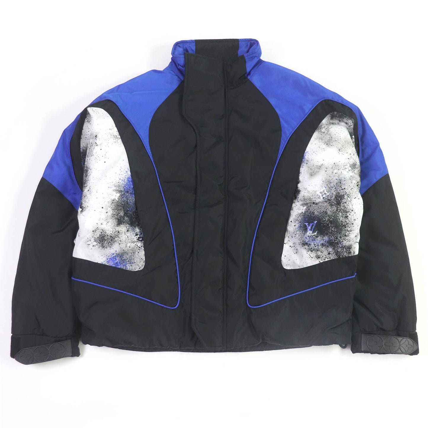 LOUIS VUITTON Nylon jacket HIB30WRWK Outer: 100% cotton, Lining: 51% cotton, Lining: 49% nylon, Filling: 100% nylon Black blue mens 52