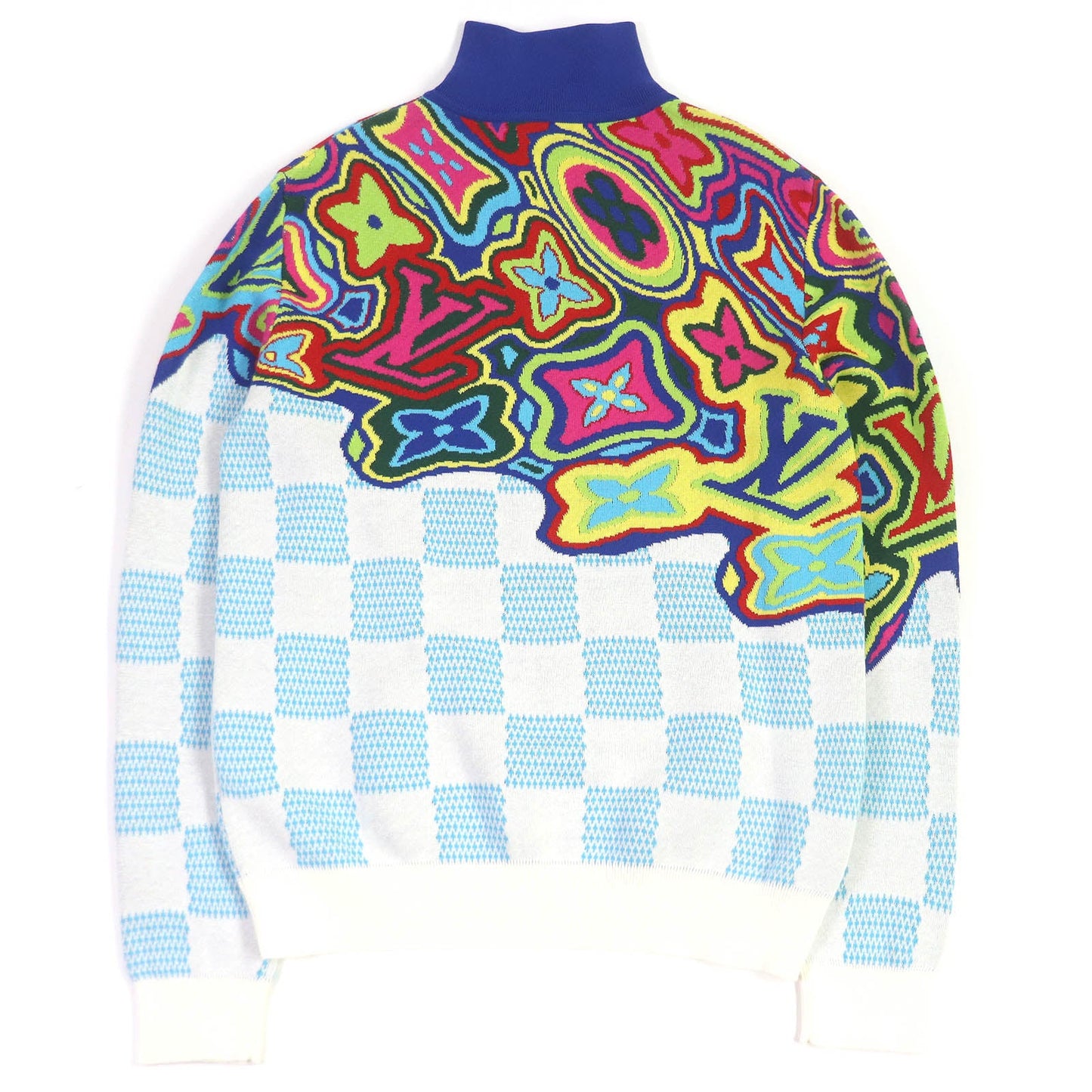 LOUIS VUITTON knit 1A8P4N Main: 97% cotton, Main: 2% nylon, Main: 1% polyurethane multicolor mens M