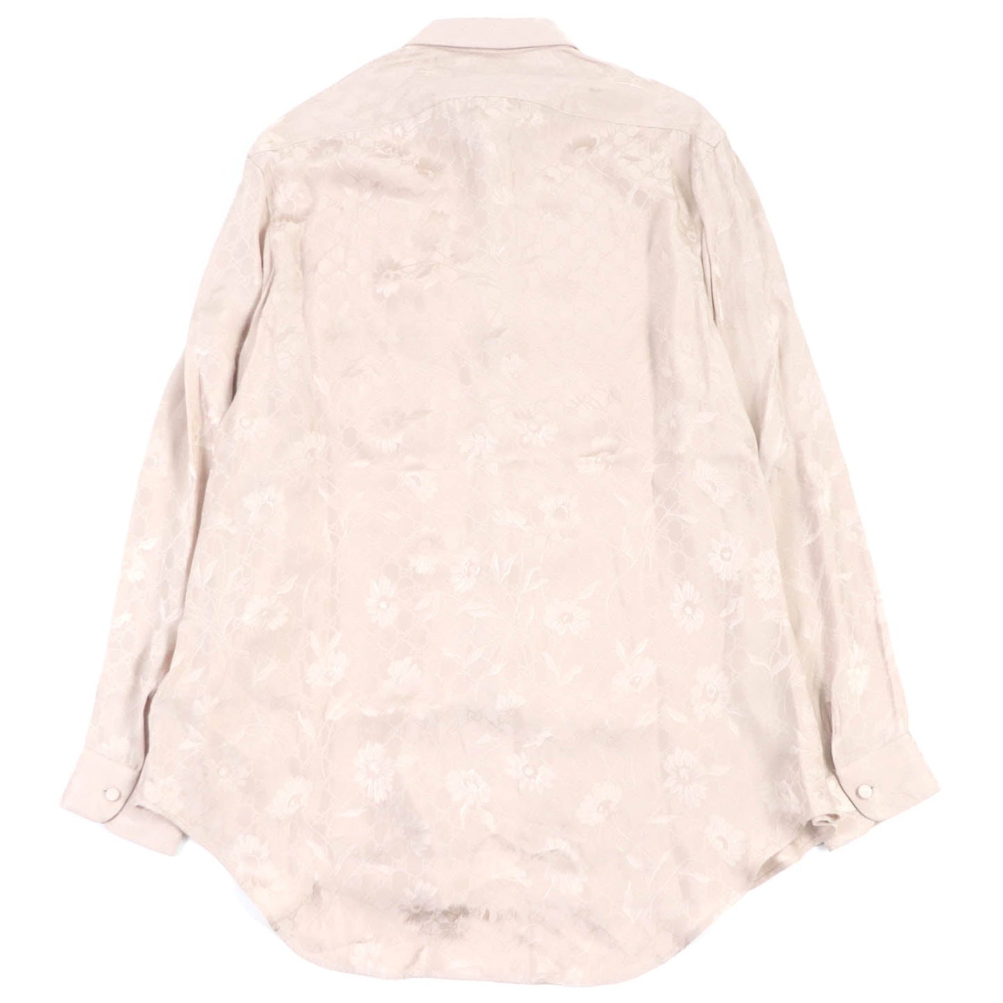 GUCCI Long sleeve shirt 596832 Main: 100% rayon pink DAISIES JACQUARD SHIRT mens 48