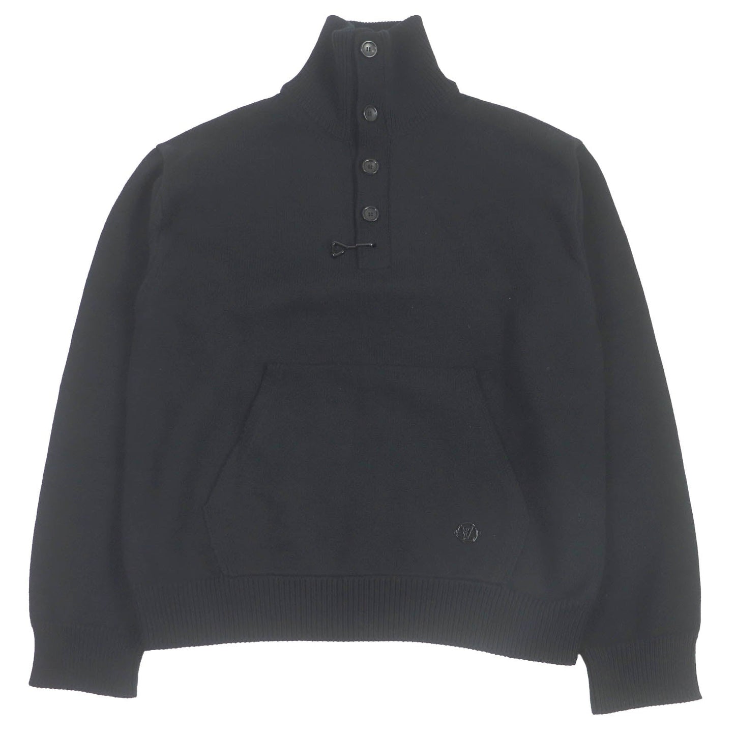 LOUIS VUITTON sweater 1AAT8M Main: 50% nylon, 38% rayon, 12% wool black mens M