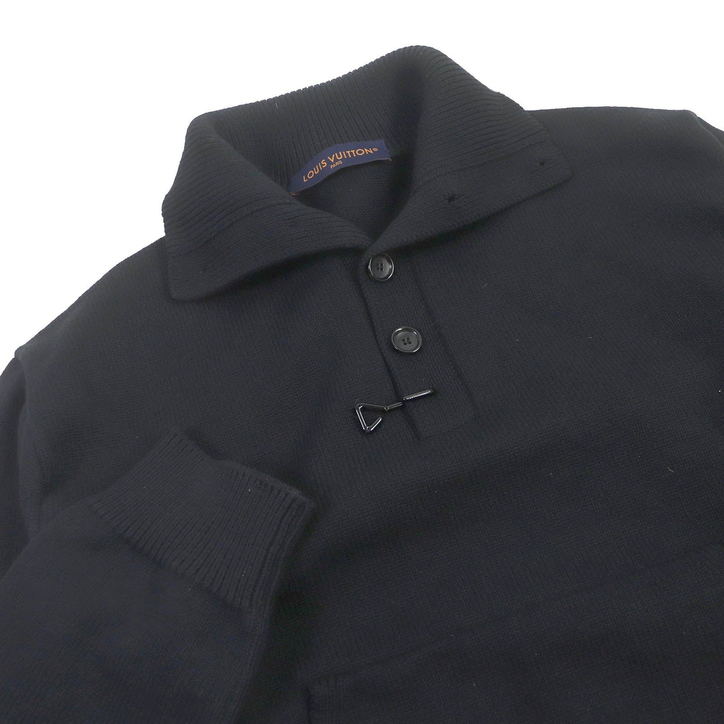 LOUIS VUITTON sweater 1AAT8M Main: 50% nylon, 38% rayon, 12% wool black mens M