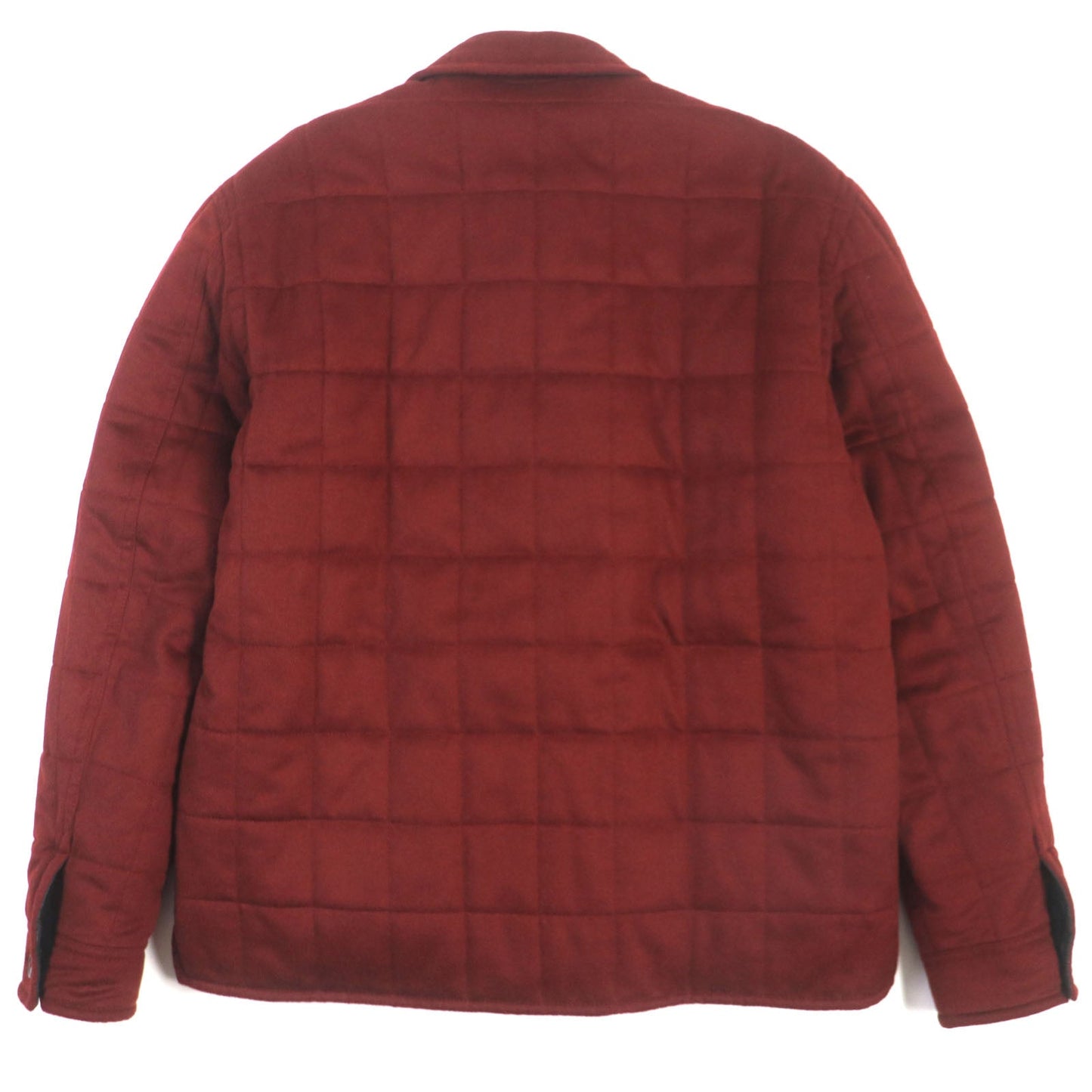 HERMES Jacket Outer: 100% cashmere, Filling: 100% polyester, Leather: cowhide, Lining: nutria, Lining: 100% cupra Bordeaux mens 50