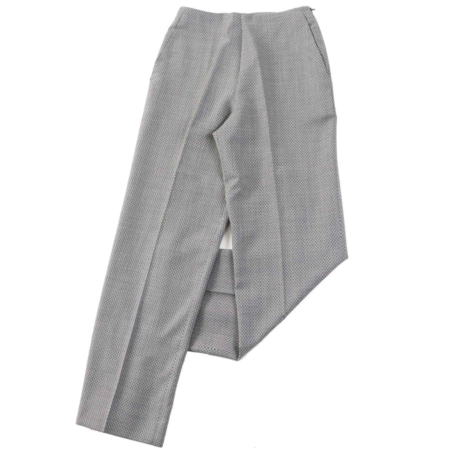 HERMES Pants Outer: 90% wool, Outer: 10% silk, Lining: 100% silk Black Grey Margiela period Women 34