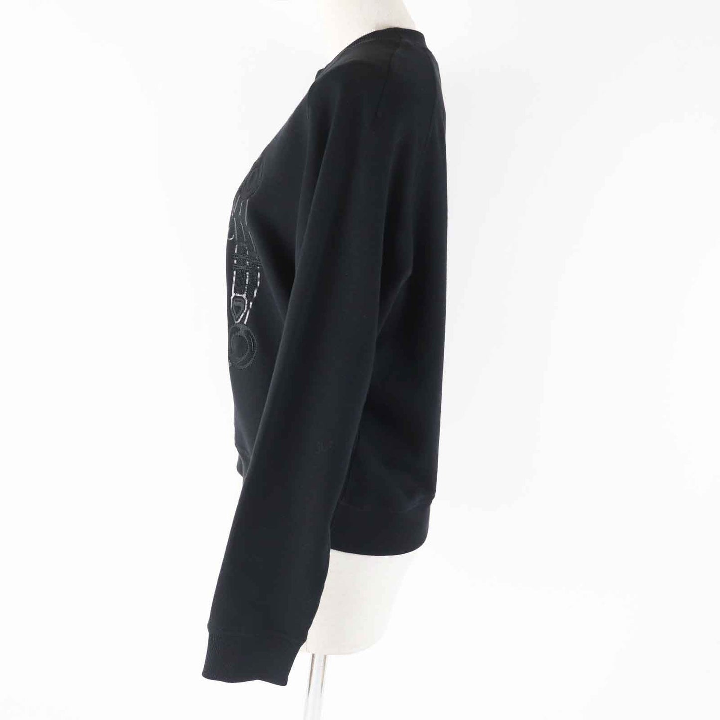 HERMES sweat 2E4609DQ Main: 100% cotton, Part: 96% cotton, Part: 4% polyurethane, Part: 100% rayon black Women 36