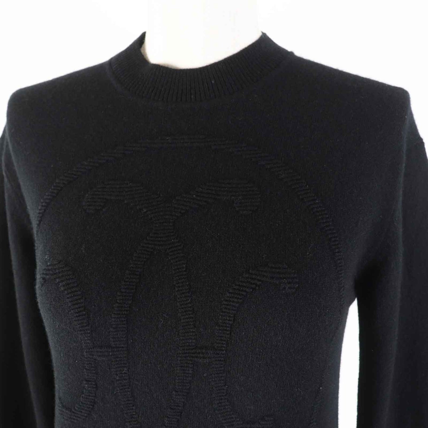HERMES knit 3H2653D1 Main: 100% cashmere black Women 34