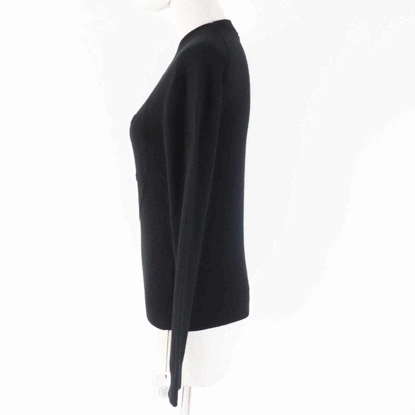 HERMES knit 3H2653D1 Main: 100% cashmere black Women 34