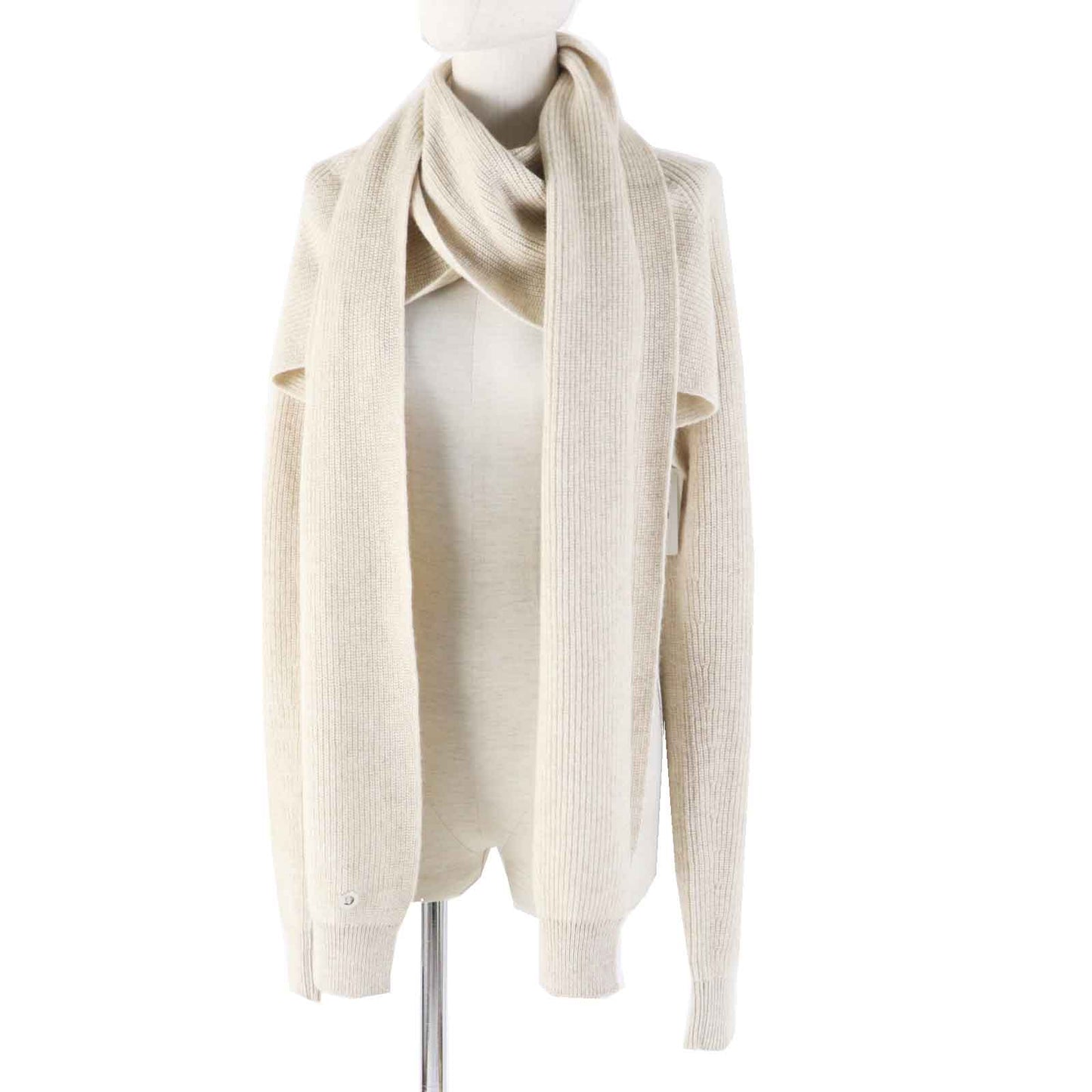 HERMES cardigan 3H2900D1 Main: 100% cashmere light beige Women 34