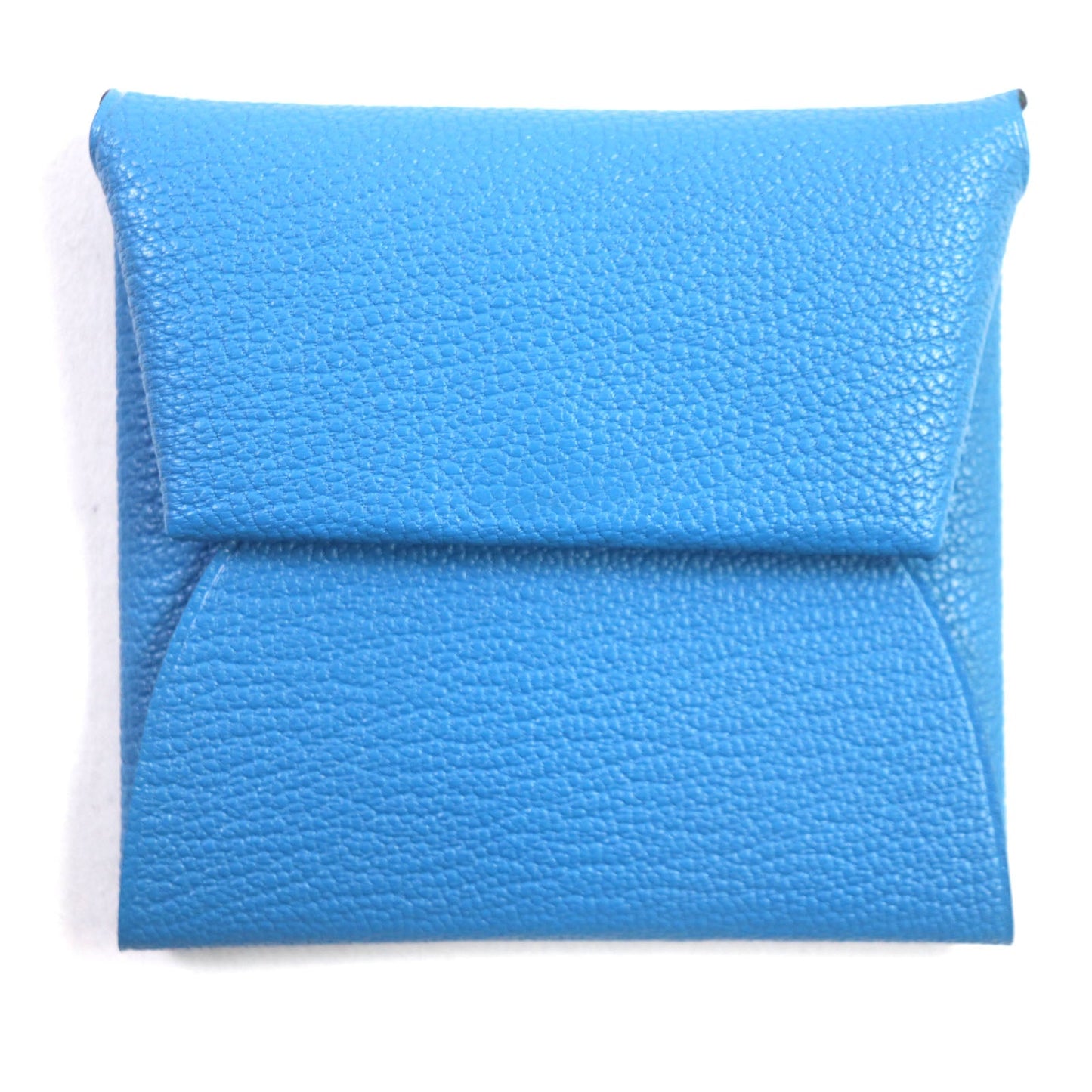 HERMES Coin case Main: Chevre Mysole Blue Zanzibar Mint Bastia Verso mens