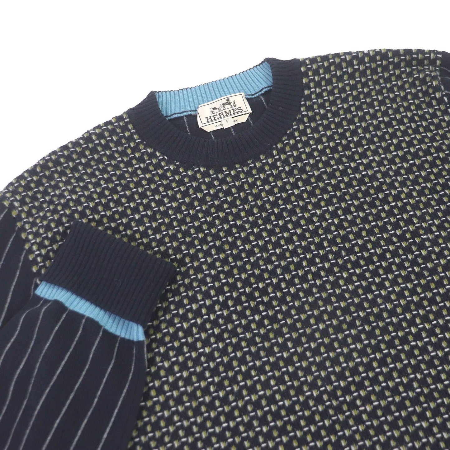 HERMES sweater Main: 100% wool Marin mens L