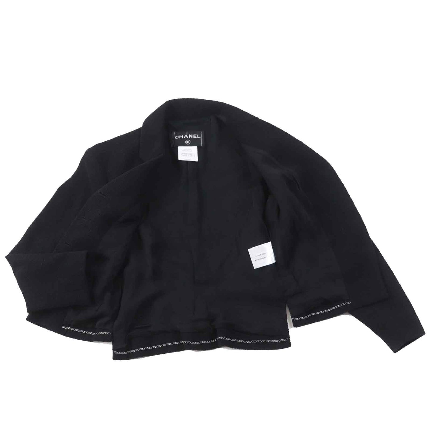 CHANEL setup Ã¯Â¼Â°42616/Ã¯Â¼Â°42872 wool black 36/34