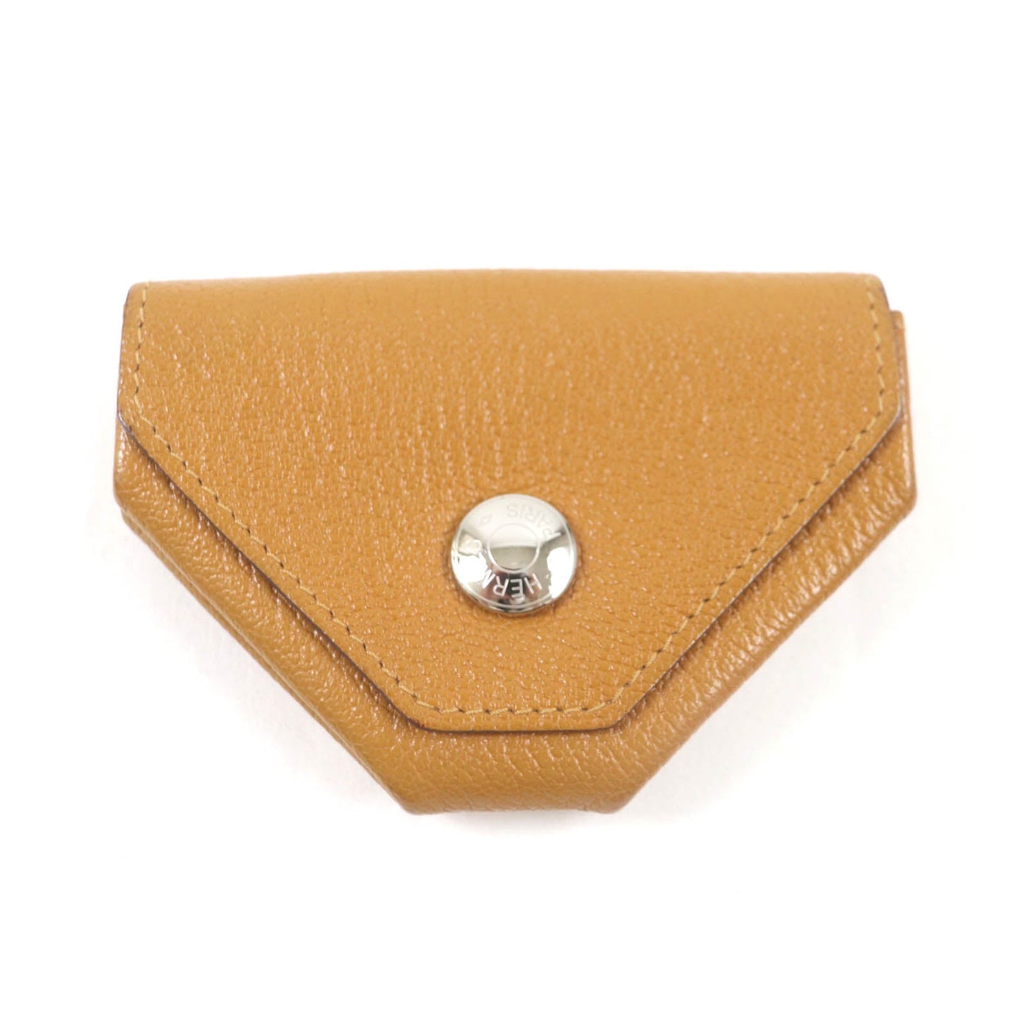 HERMES Coin case Main: Chevre Mysole Brown pink Revan Cattle Women