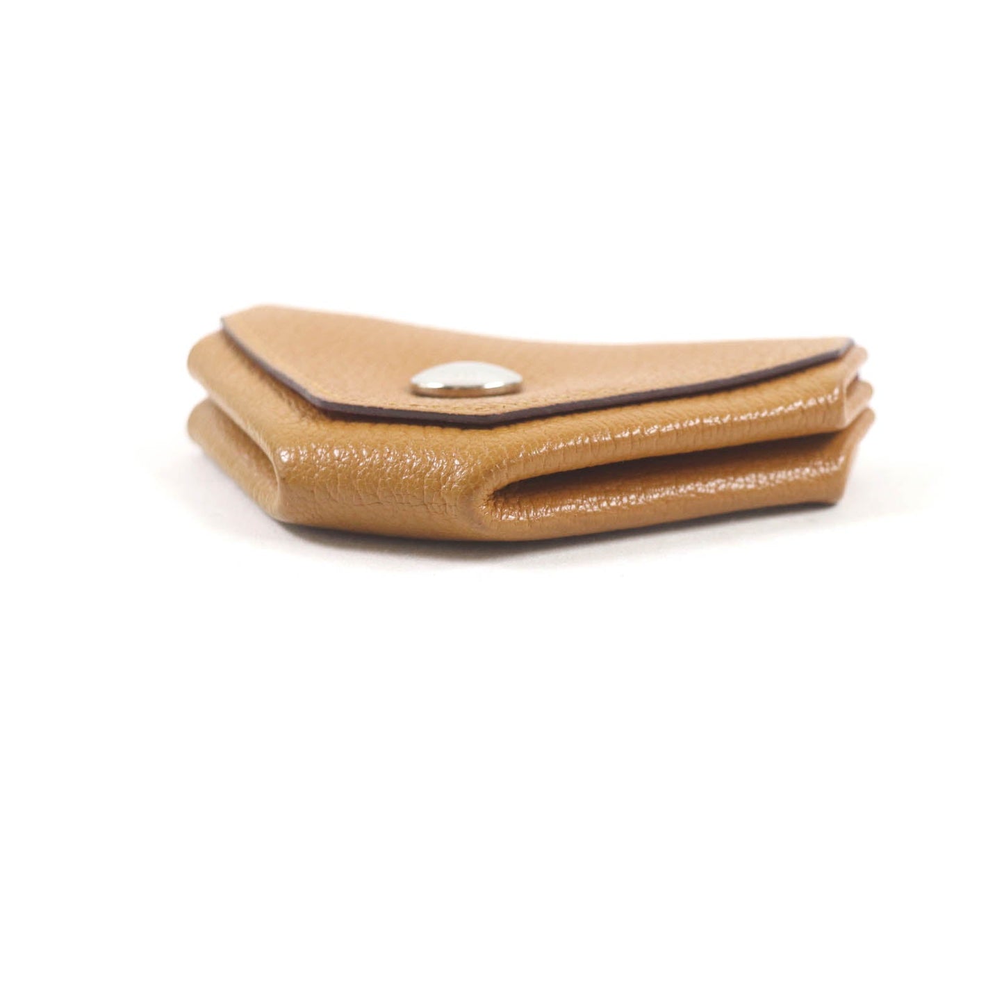 HERMES Coin case Main: Chevre Mysole Brown pink Revan Cattle Women