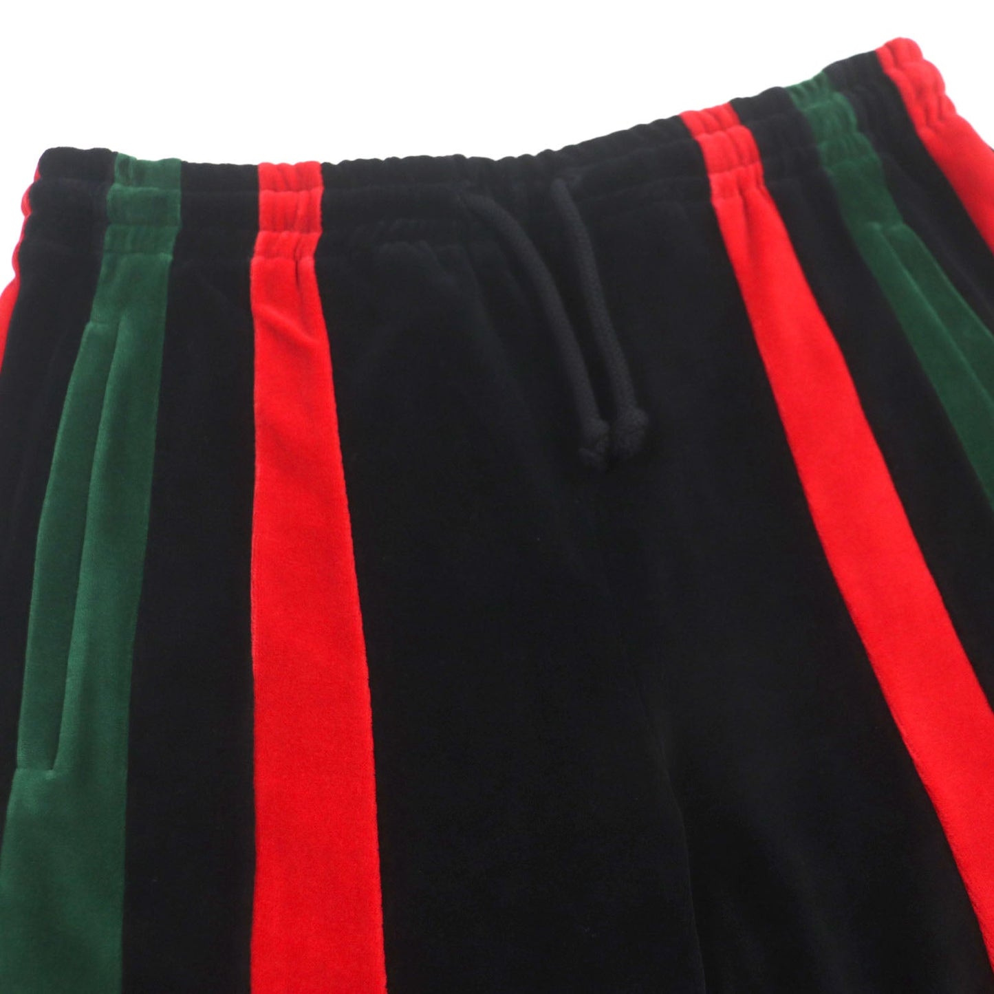 GUCCI Shorts 587466 Outer: 85% cotton, Outer: 15% nylon, Lining: 100% cotton, Part: 100% polyester Black red green mens S