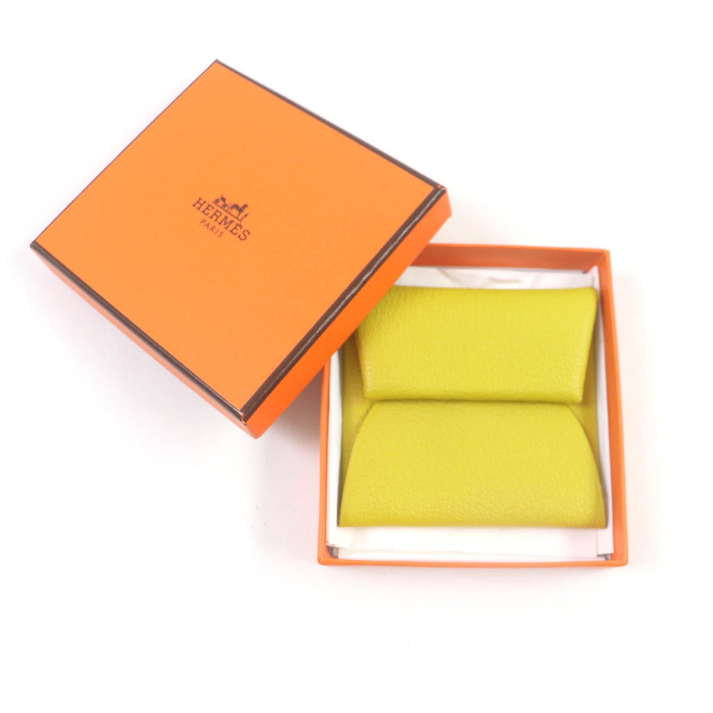 HERMES Coin case Main: Chevre Cumin Orange Minced Bastia Women