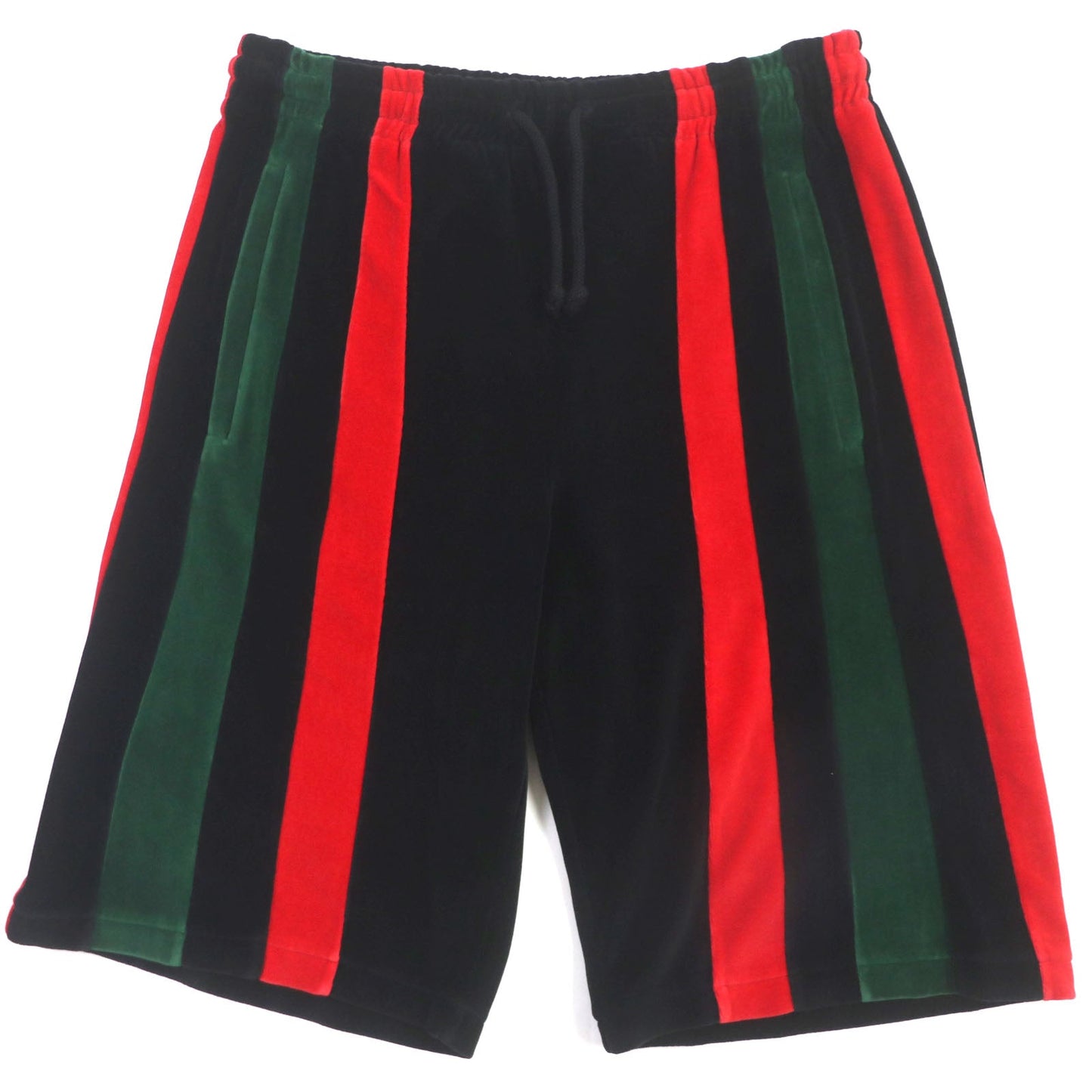 GUCCI Shorts 587466 Outer: 85% cotton, Outer: 15% nylon, Lining: 100% cotton, Part: 100% polyester Black red green mens S