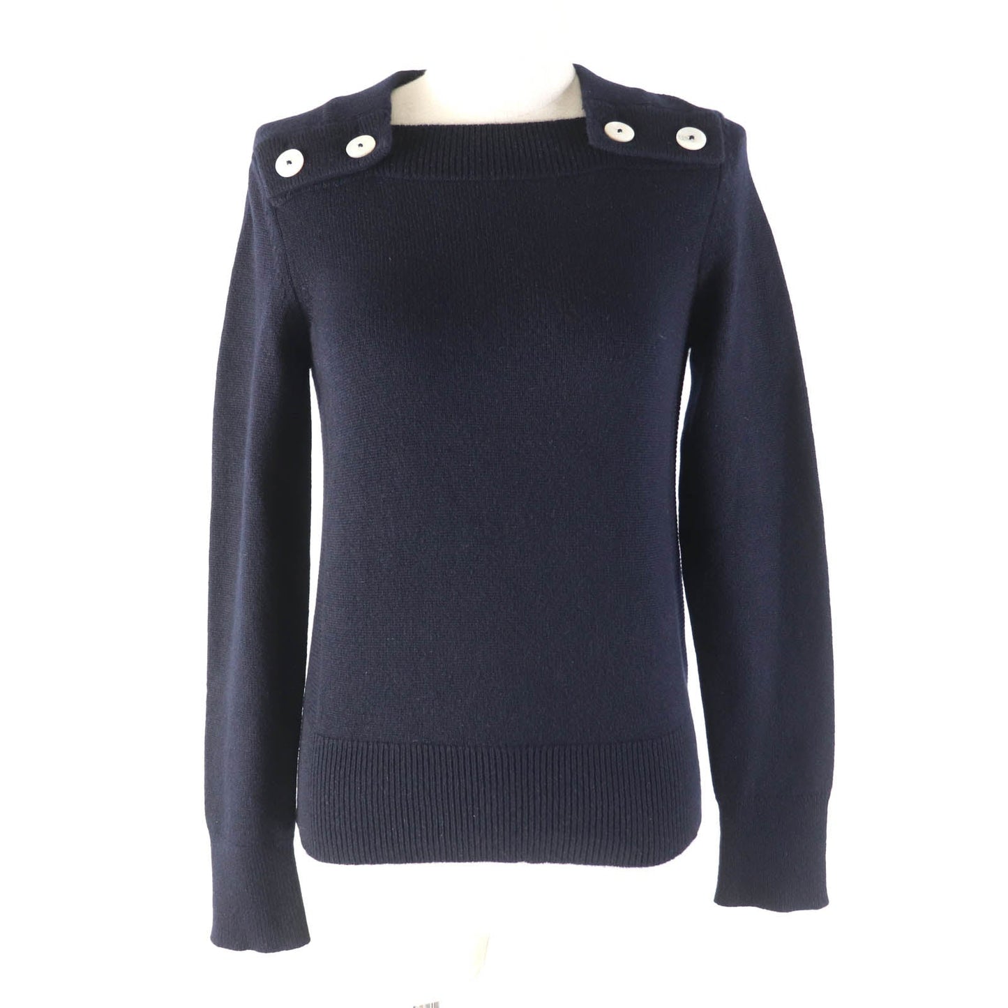 HERMES knit Main: 100% cashmere Navy Women 34