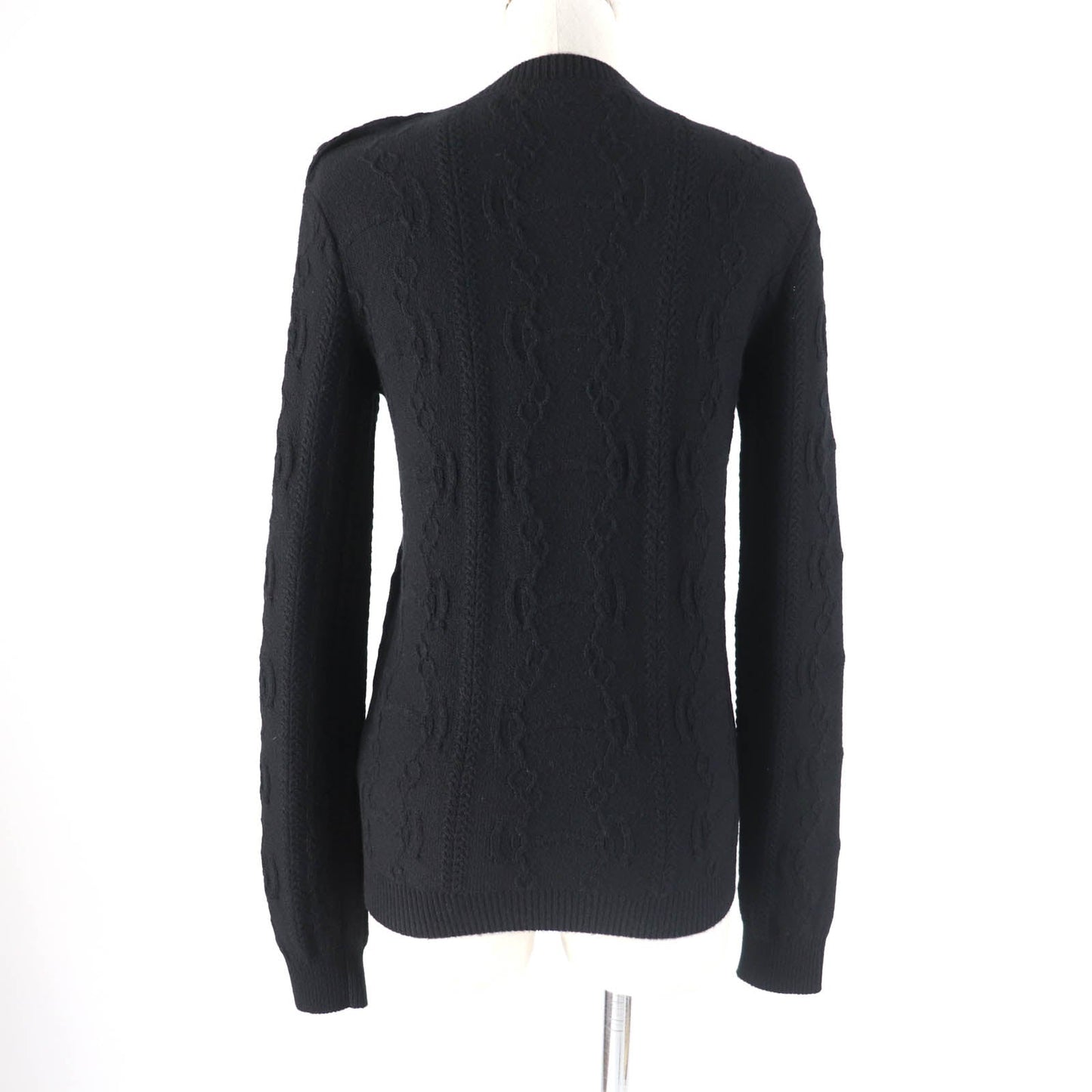 HERMES knit 2H2644D6 Main: 80% wool, Main: 20% cashmere, Part: 74% wool, Part: 19% cashmere, Part: 5% nylon black Women 34