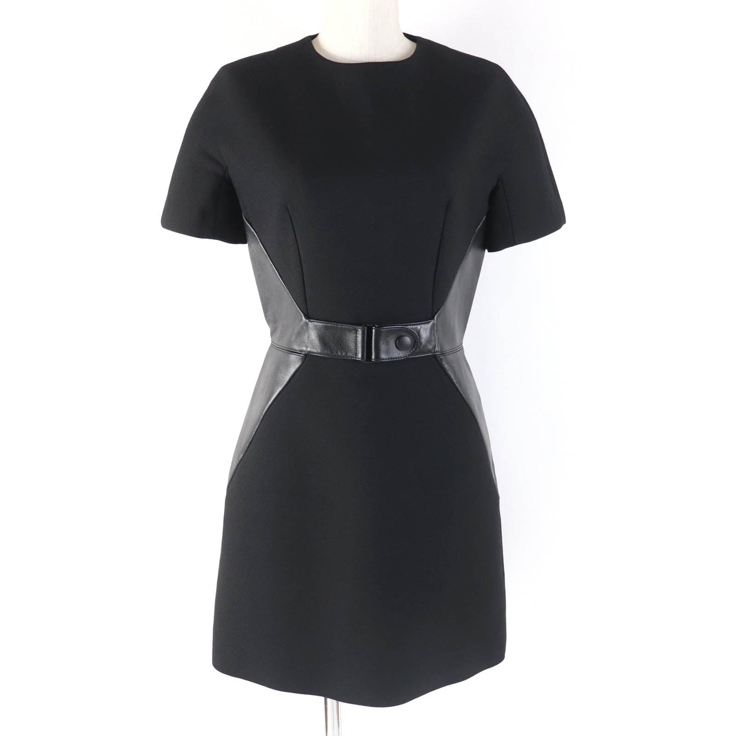 LOUIS VUITTON one piece FHDR73QIS Main: 99% wool, Main: 1% silk, Lining: 100% silk, Part: sheepskin black Women 34